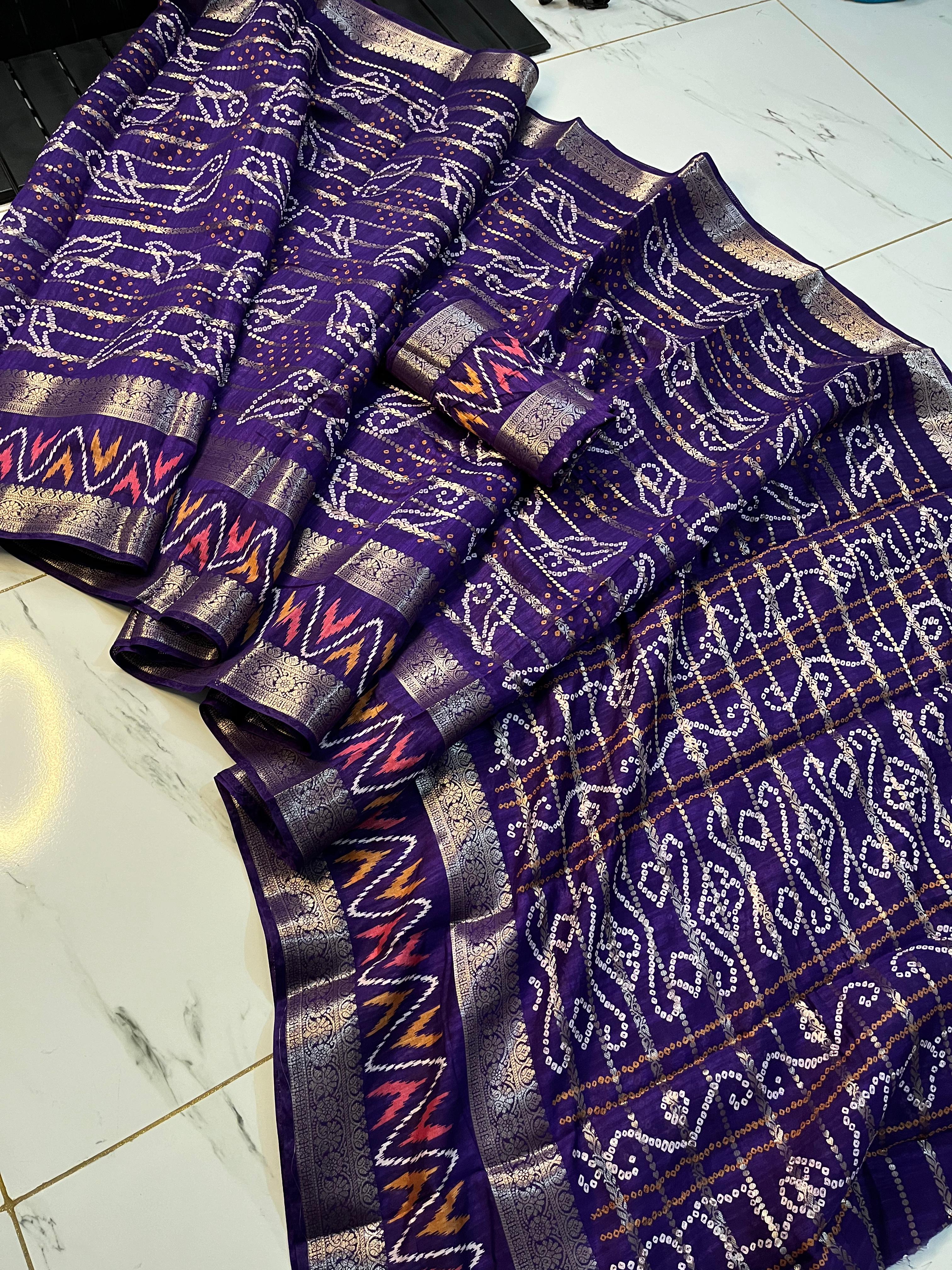  Pure candy cotton silk with jequrd boder all overall saree