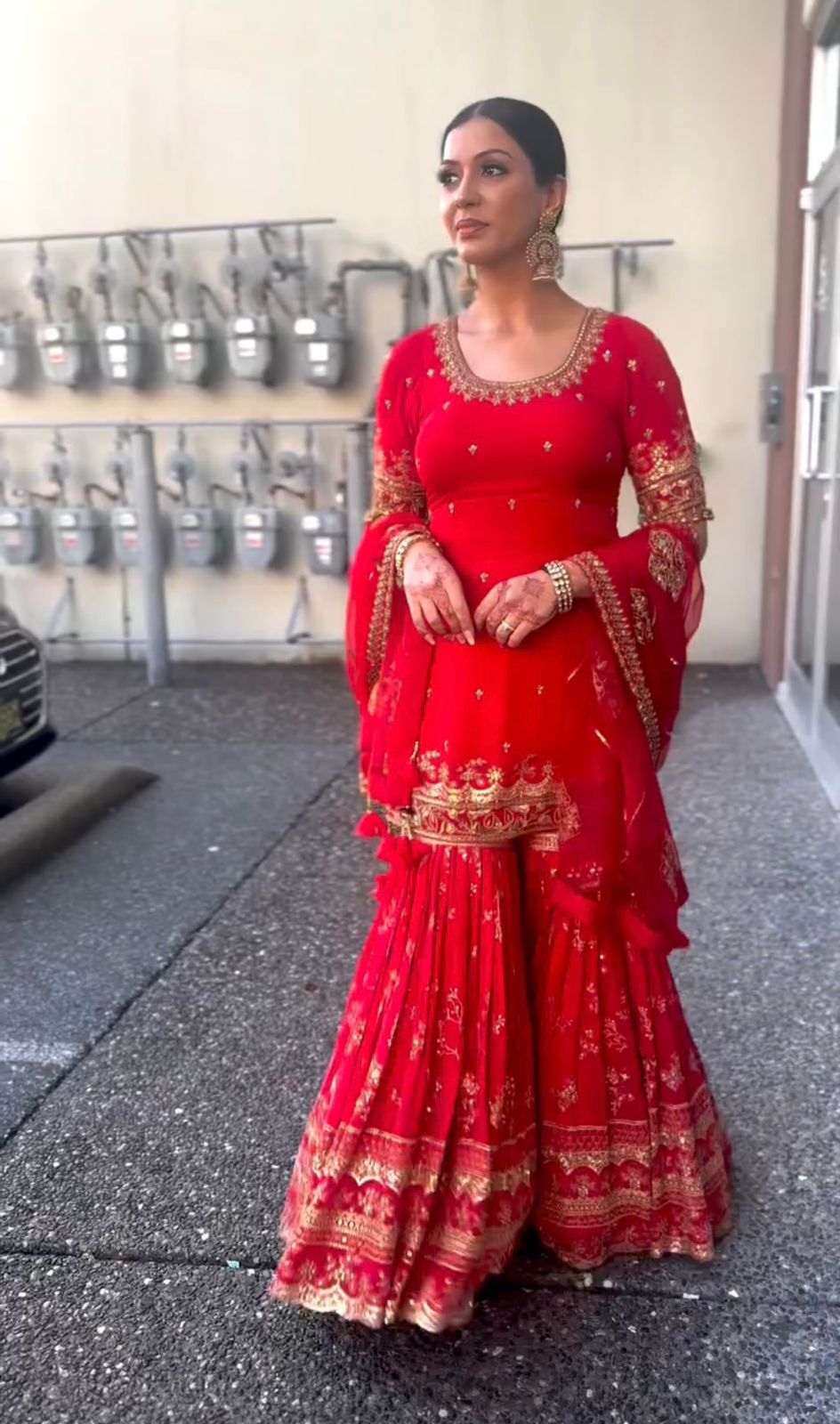  Party Wear Look Top , Sharara Plazzo  and Dupatta👌❤️