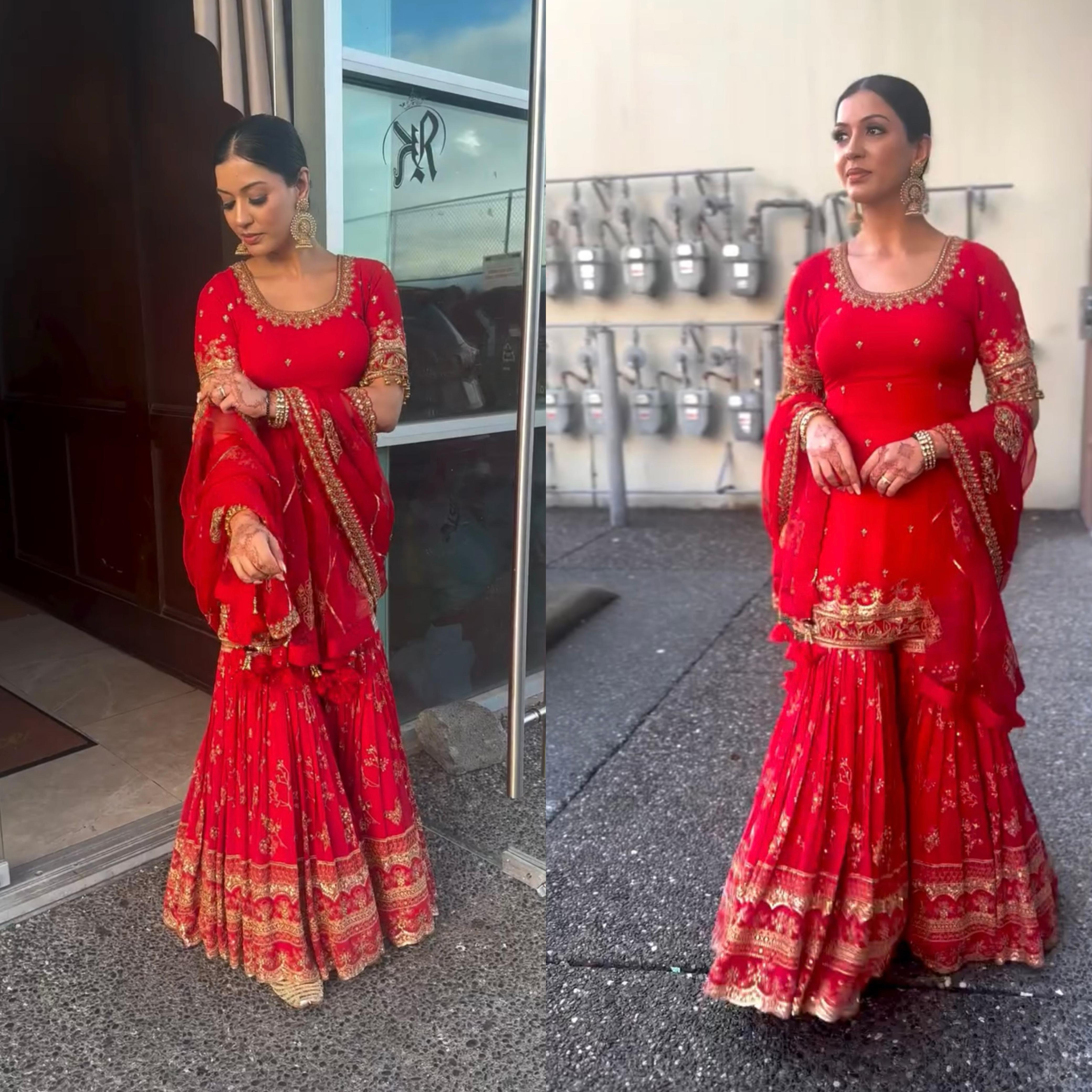  Party Wear Look Top , Sharara Plazzo  and Dupatta👌❤️