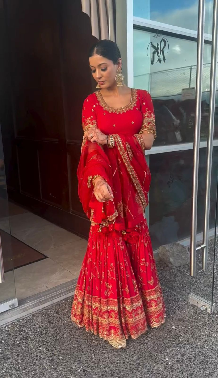  Party Wear Look Top , Sharara Plazzo  and Dupatta👌❤️