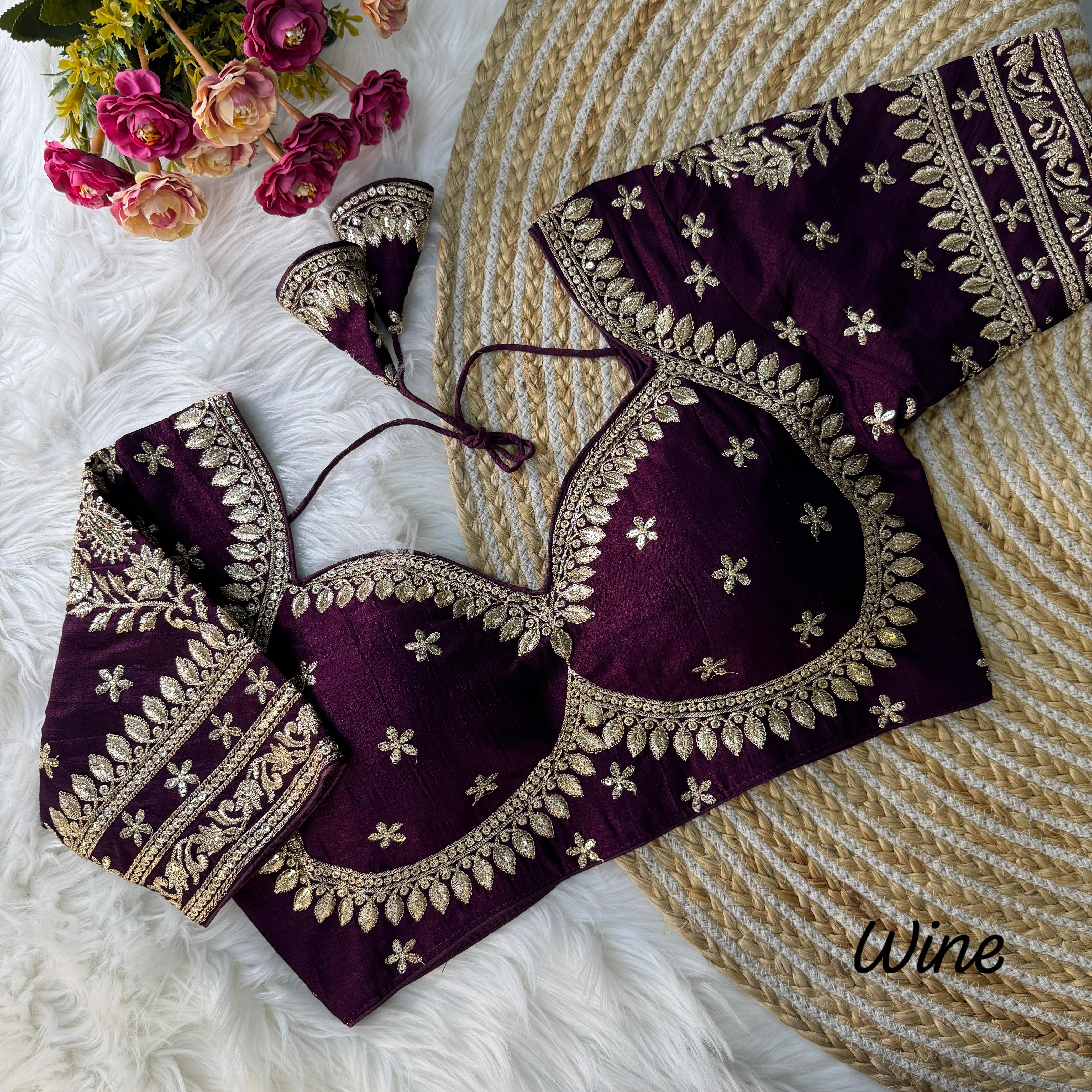 KARVA CHAUTH SPECIAL ♥️  ￼🤩ROYAL JODHA STYLE BRIDAL BLOUSE🤩