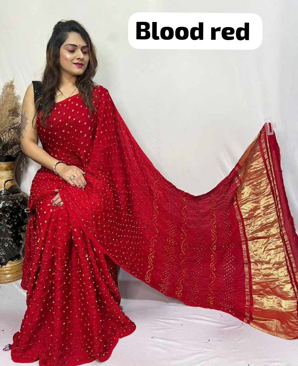GAJJI SILK PALLU lagdi pata SAREES*