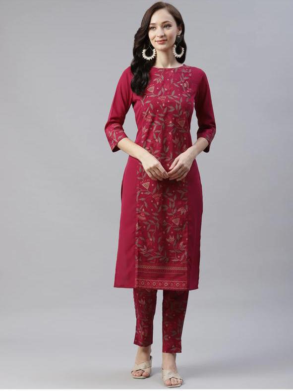 FOIL PRINT KURTI PENT