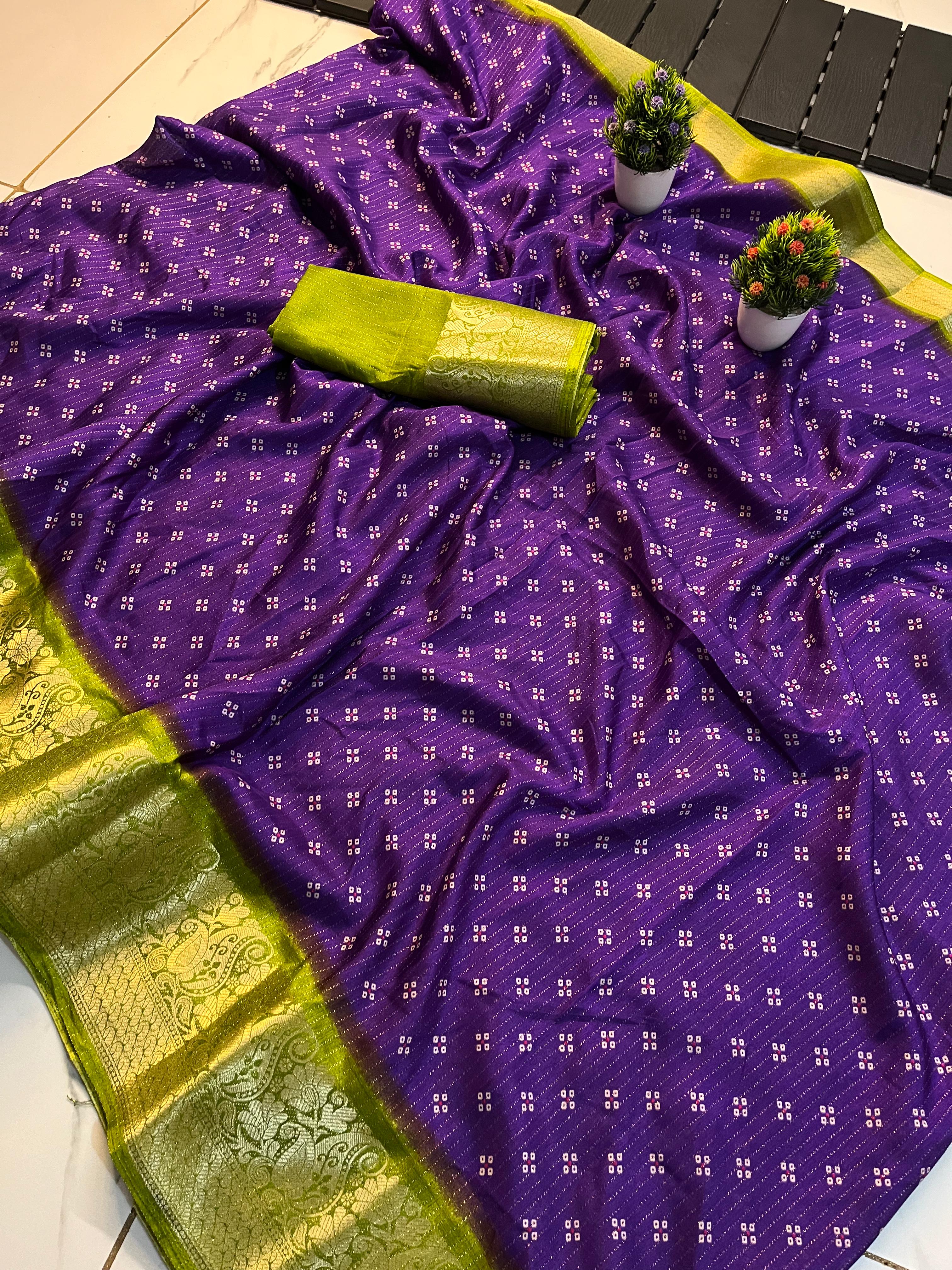 Super shine jari viwing lining all over saree