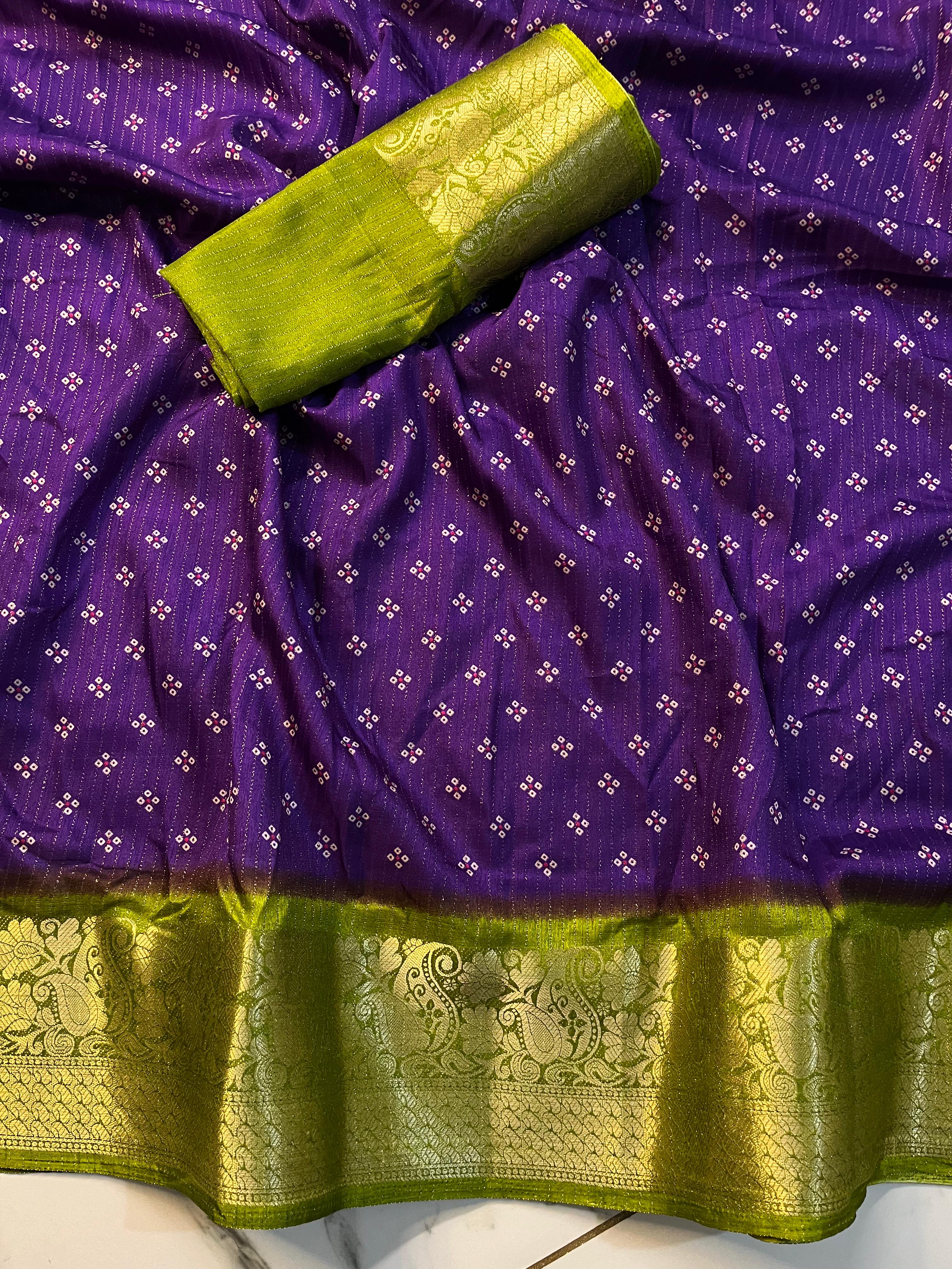 Super shine jari viwing lining all over saree
