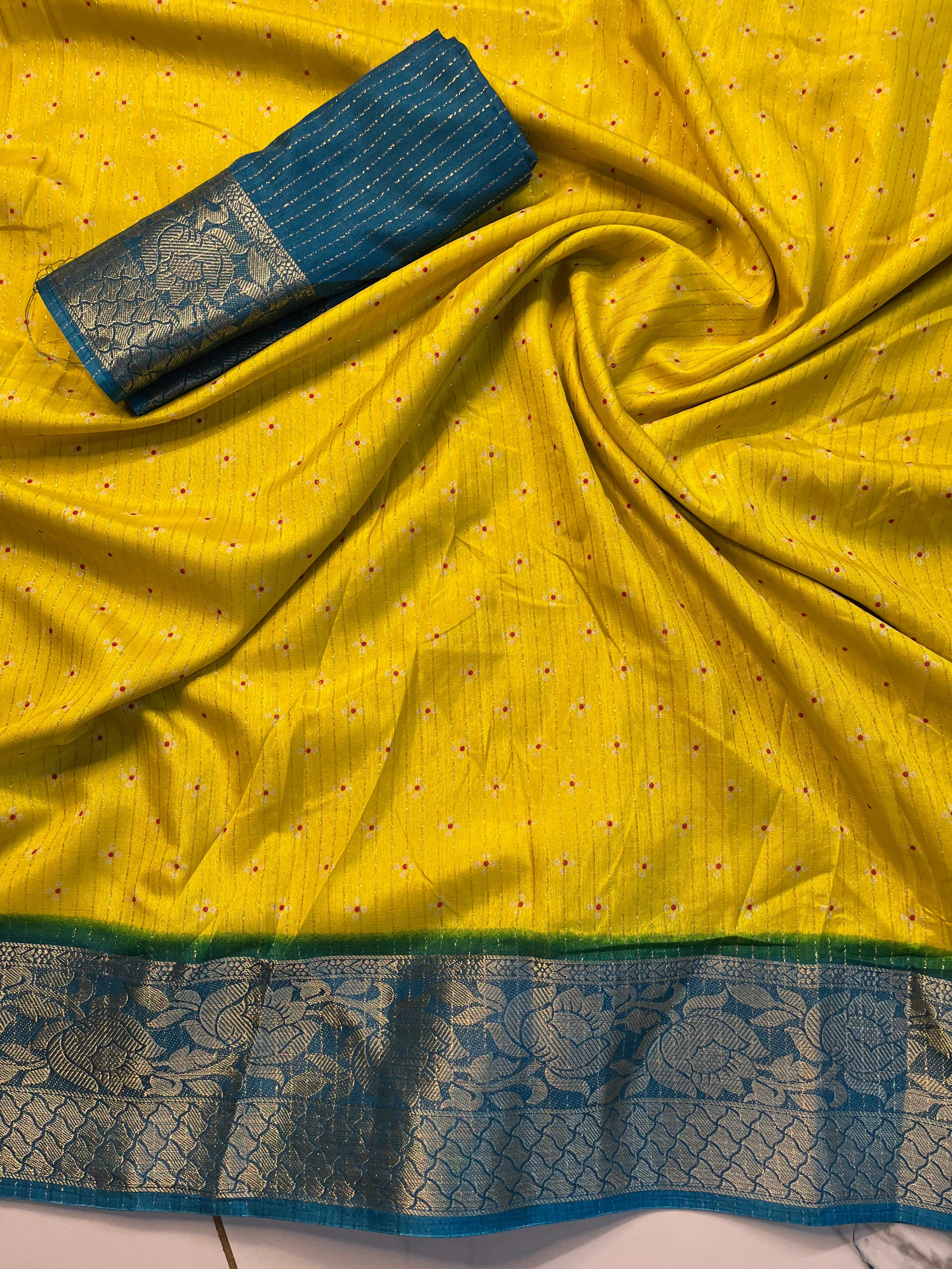Super shine jari viwing lining all over saree