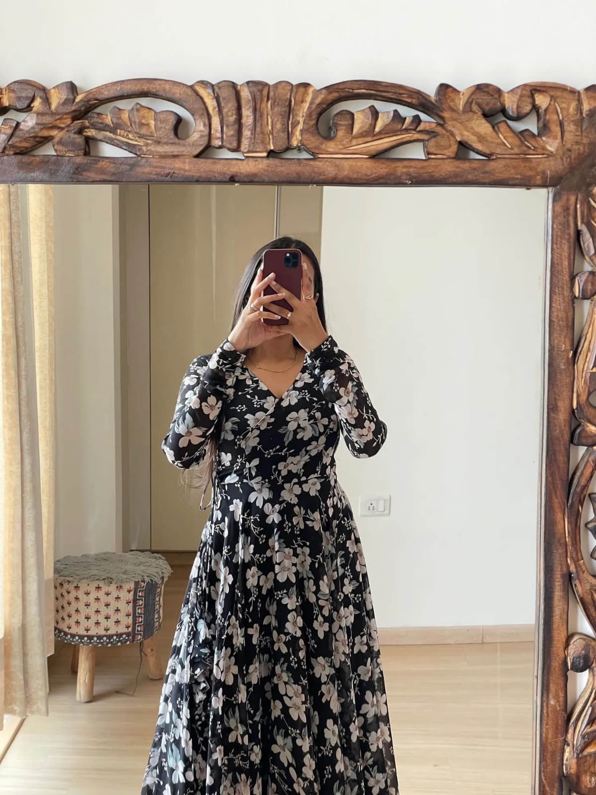  Fox Georgette with 😘🤷🏼‍♀️ digital print gown ✨