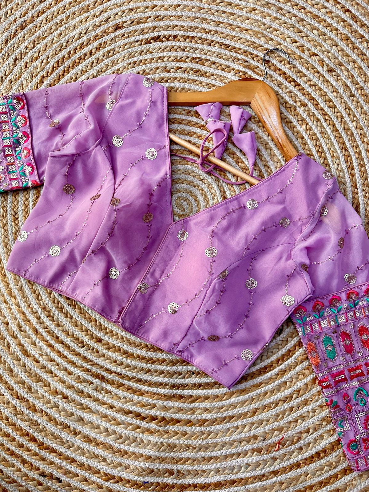 milan Georgete READY MADE BLOUSE