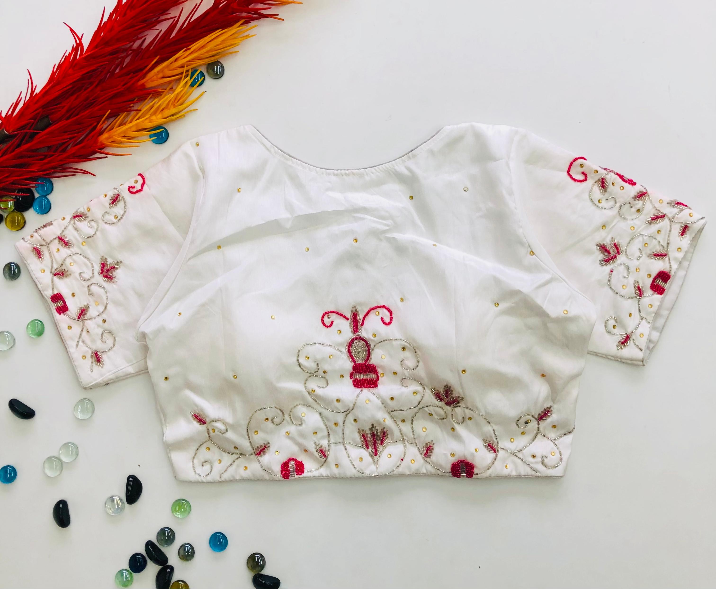  pearl work Party wear  blouse