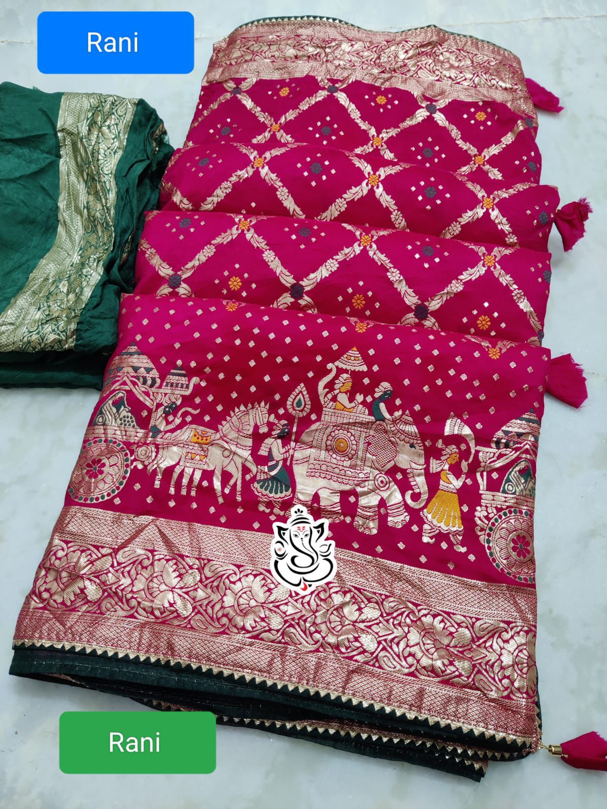 pure  dola fabric with beautiful meenakari zari SAREE