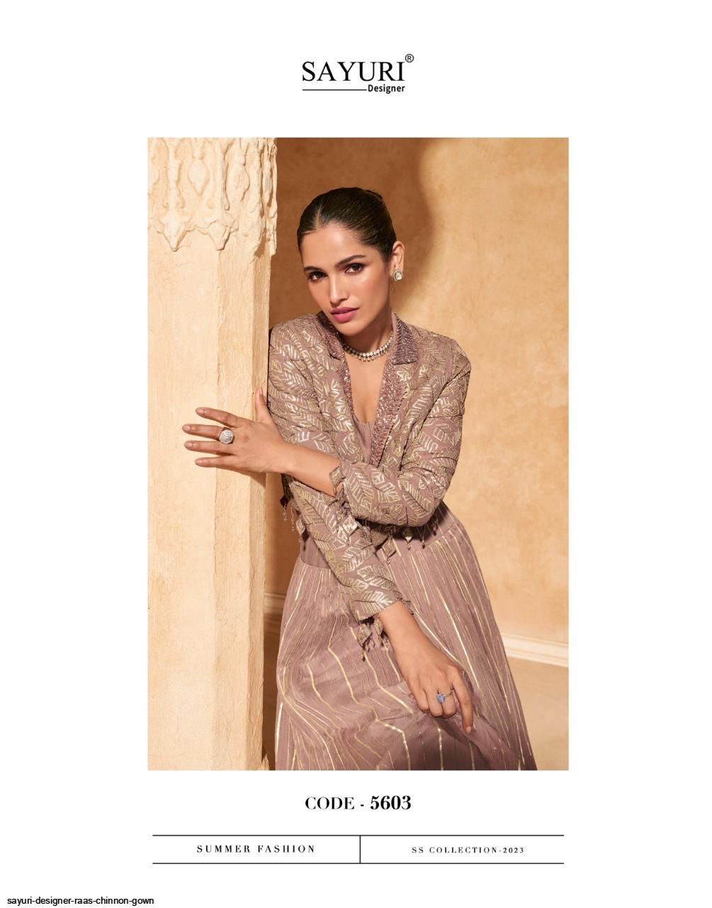 SAYURI DESIGNER RAAS CHINNON GOWN