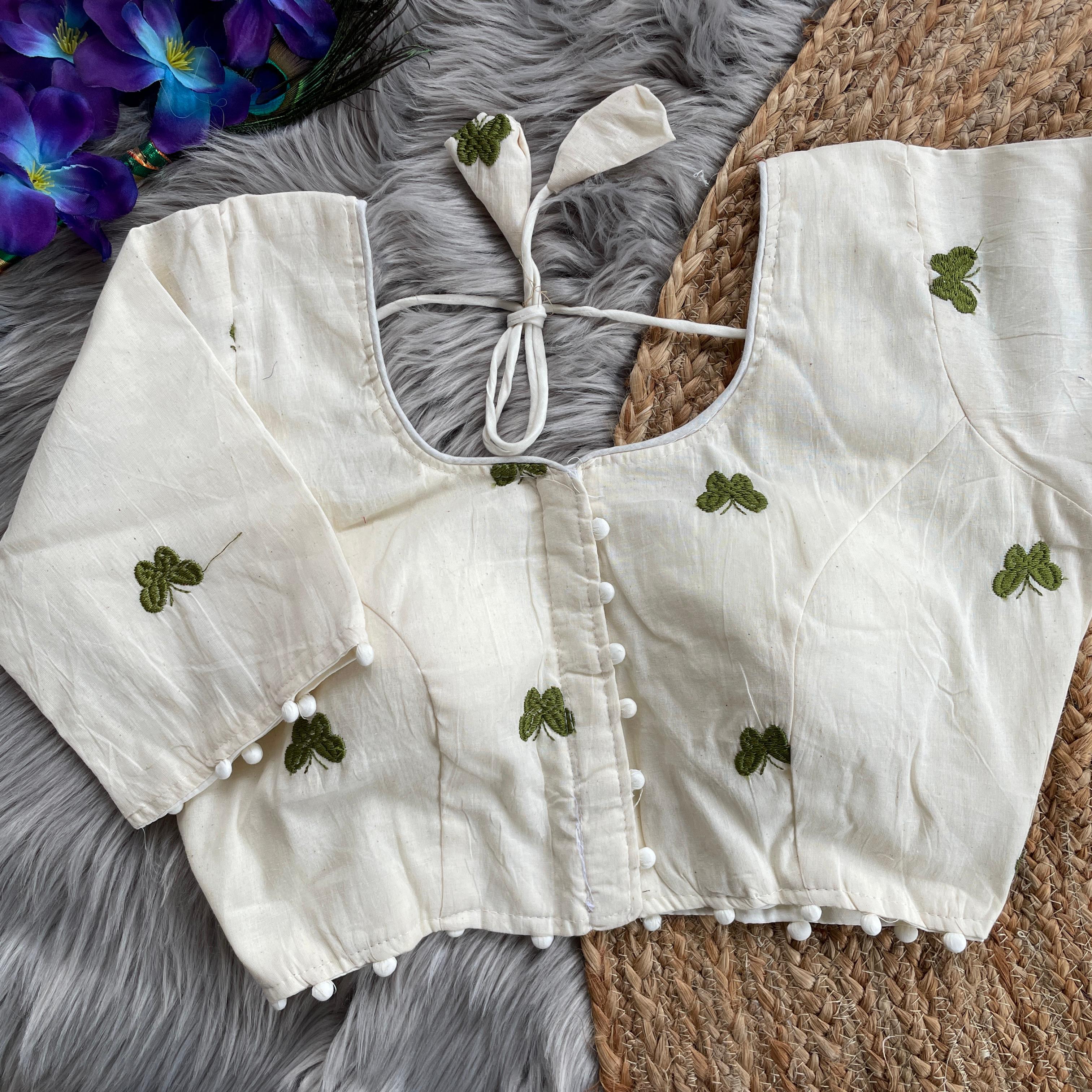 Pure Camric Cotton Diable Blouse