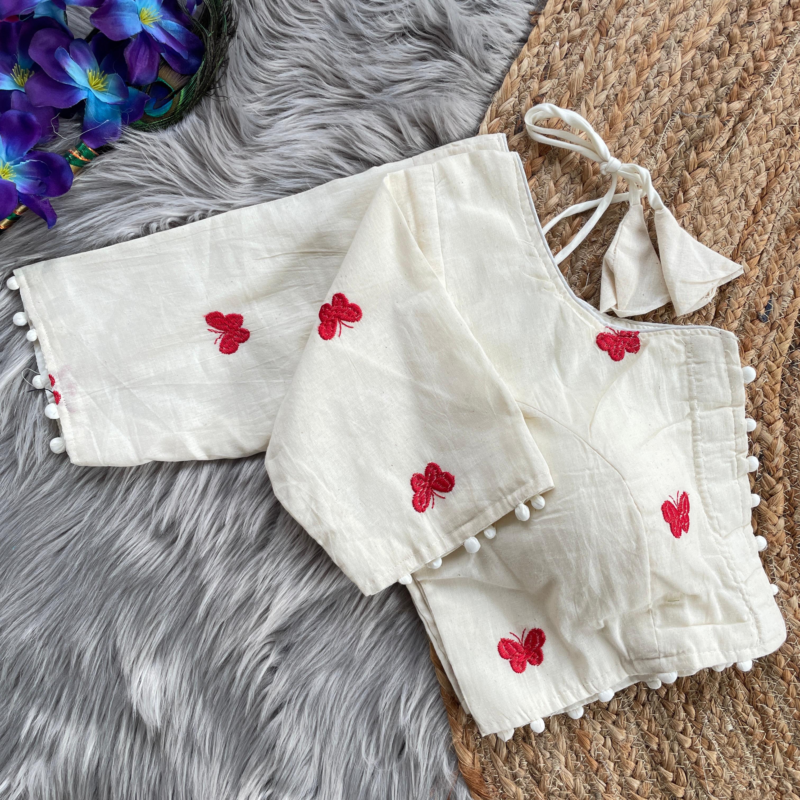 Pure Camric Cotton Diable Blouse