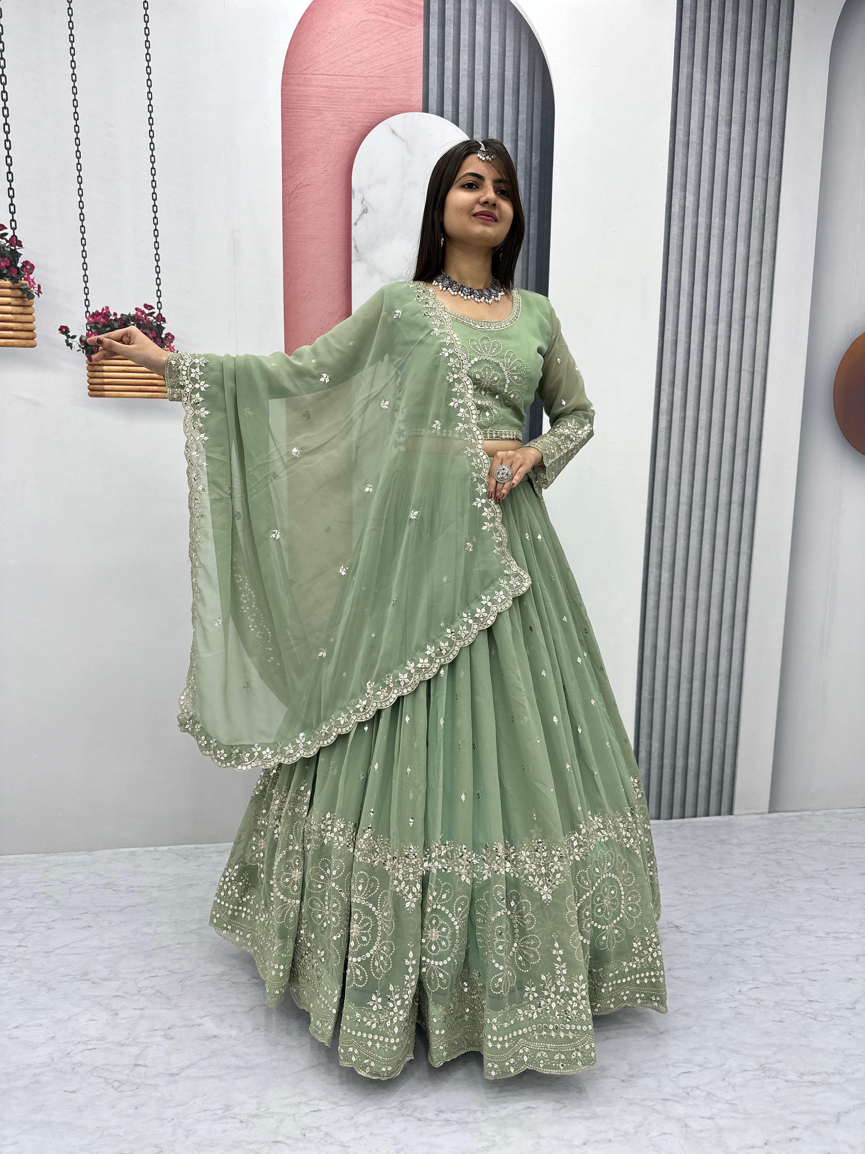 Heavy Fox Georgette CHANIYA CHOLI