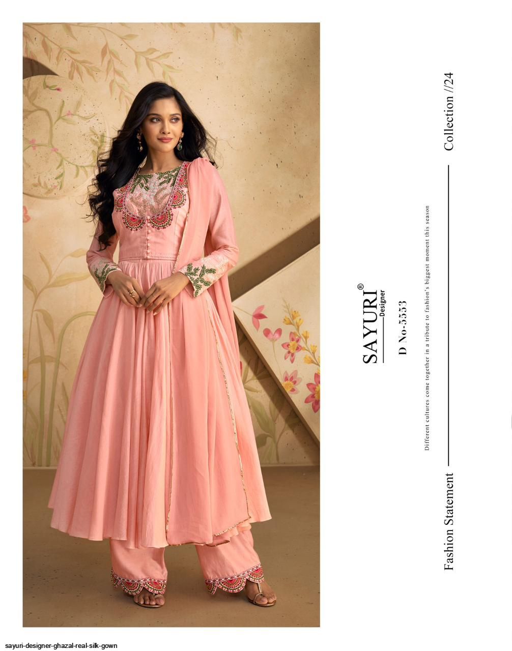 SAYURI DESIGNER GHAZAL REAL SILK GOWN DRESS