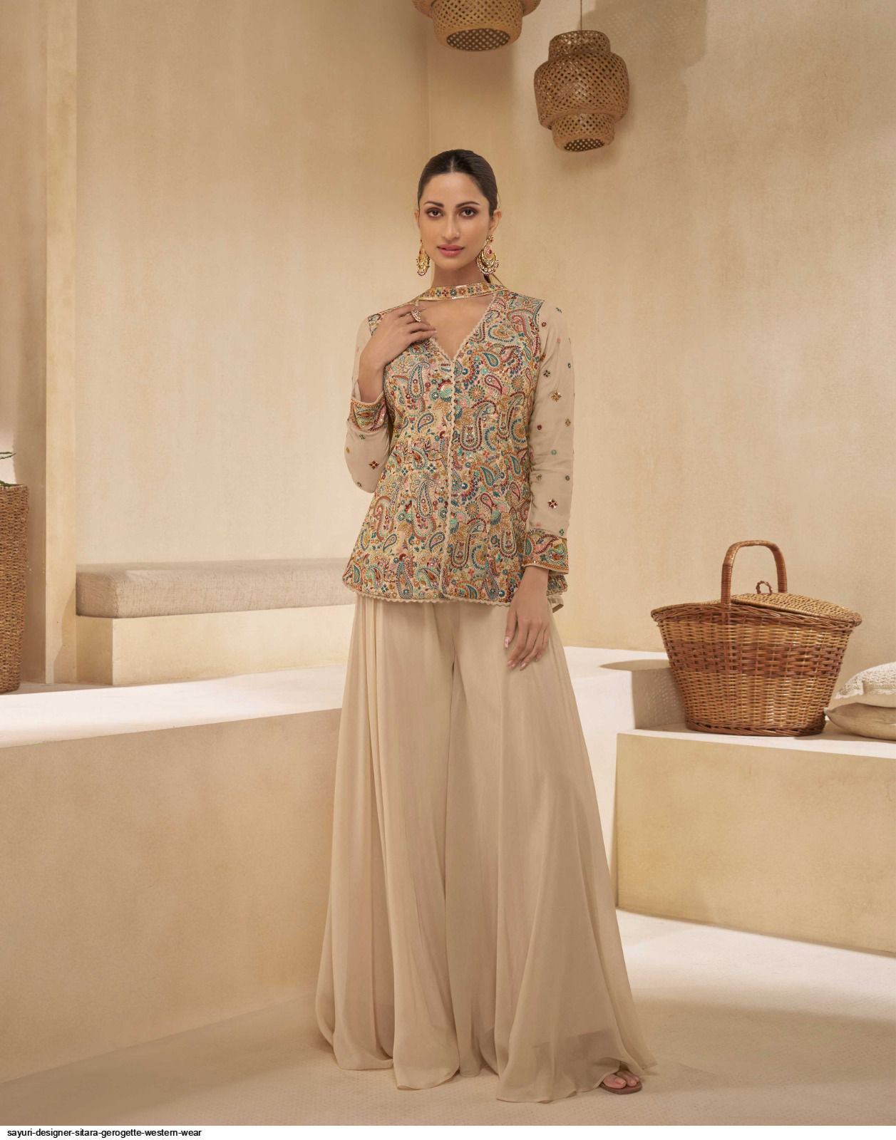 SAYURI DESIGNER SITARA GEROGETTE WESTERN WEAR