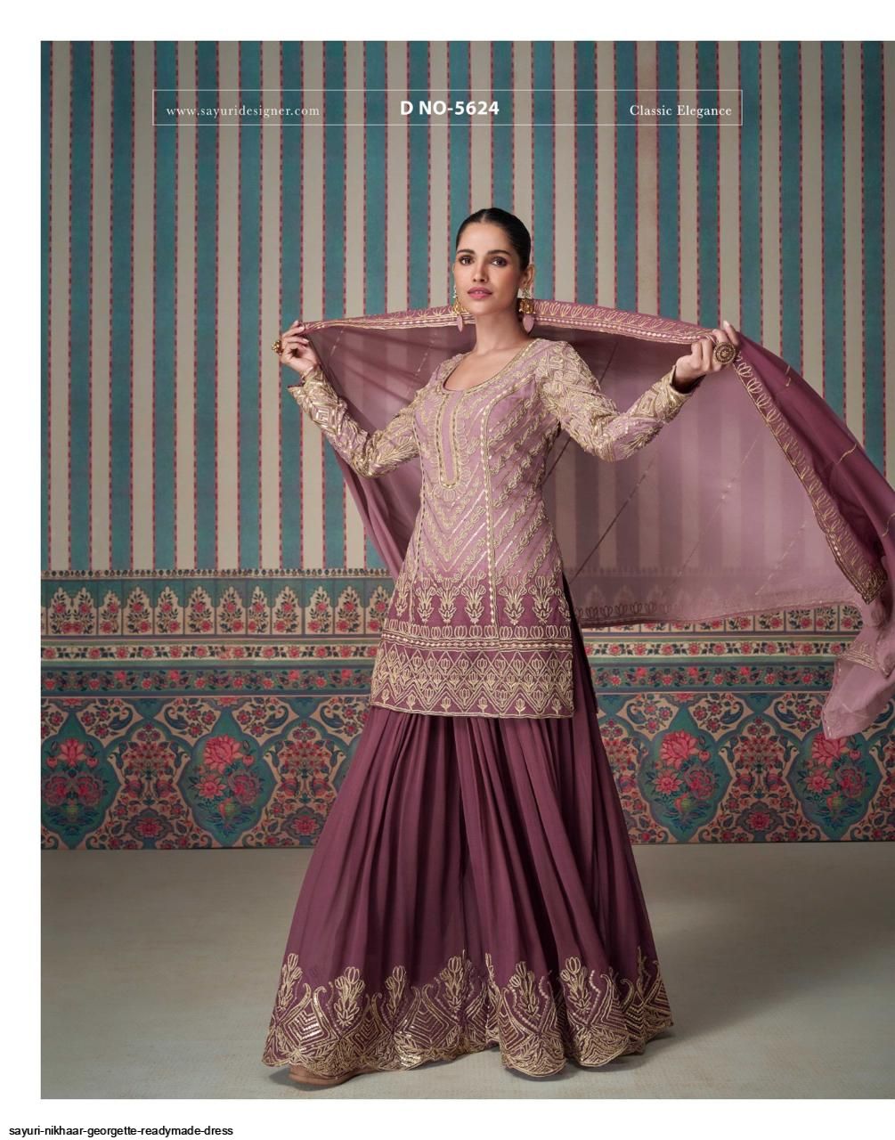 SAYURI NIKHAAR GEORGETTE READYMADE DRESS 