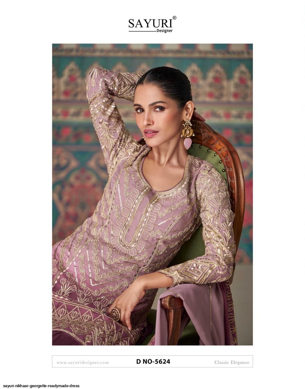SAYURI NIKHAAR GEORGETTE READYMADE DRESS 