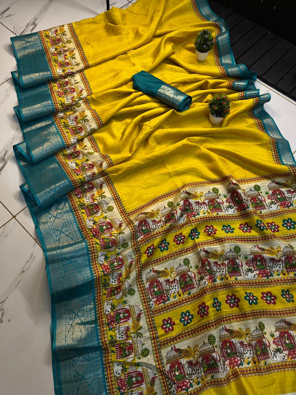  all over original viewing jari chex desine  saree