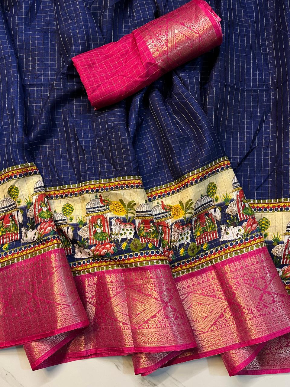  all over original viewing jari chex desine  saree