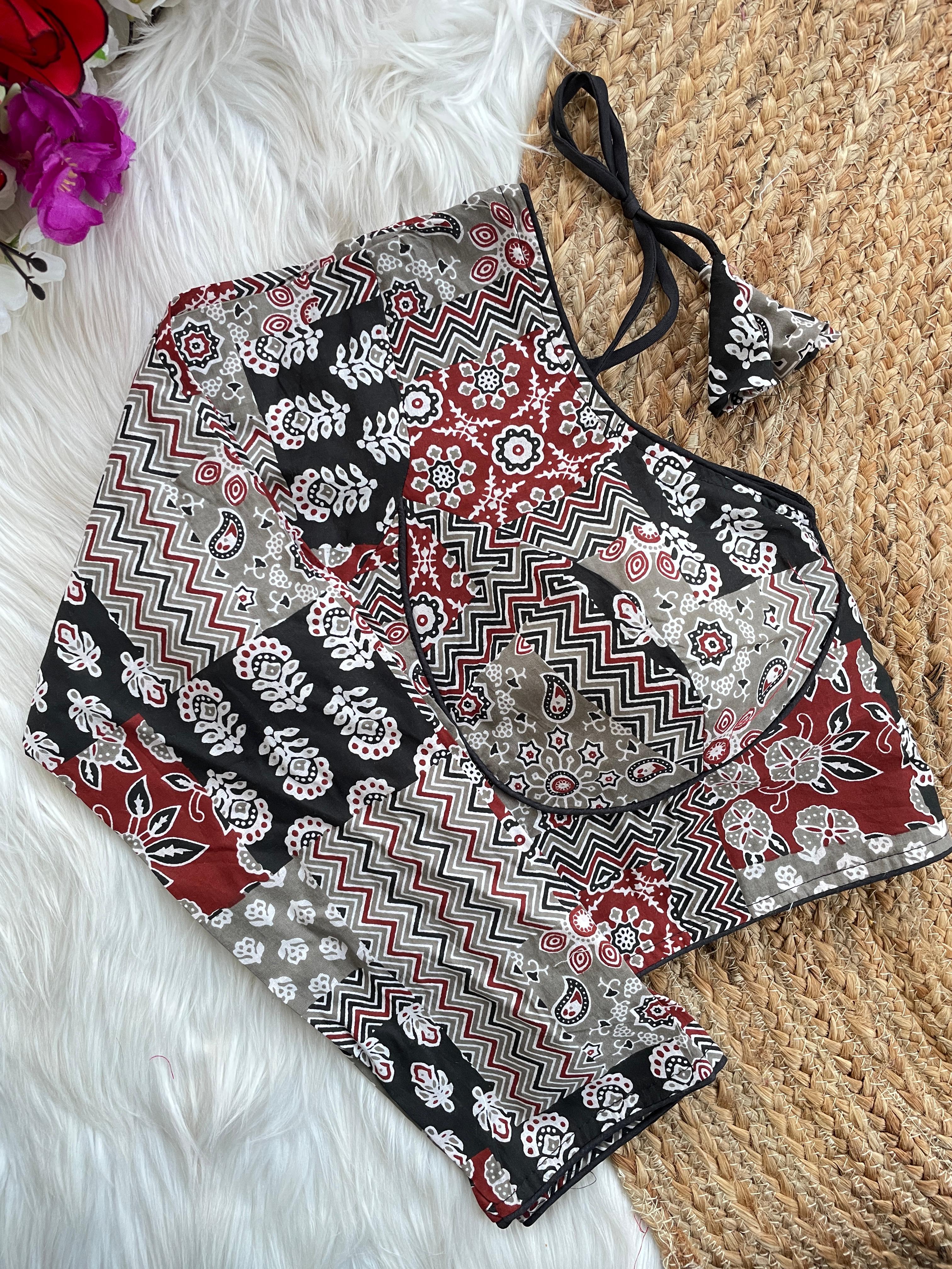  Ajrakh Cotton Galaxy blouse