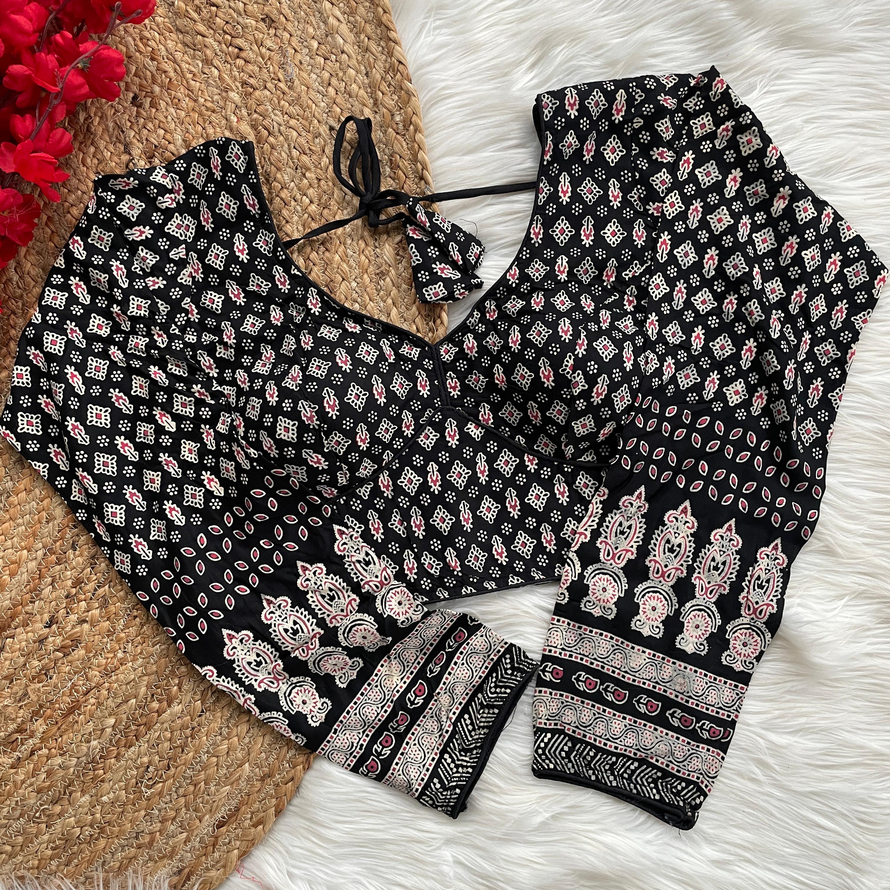  Ajrakh Cotton Galaxy blouse