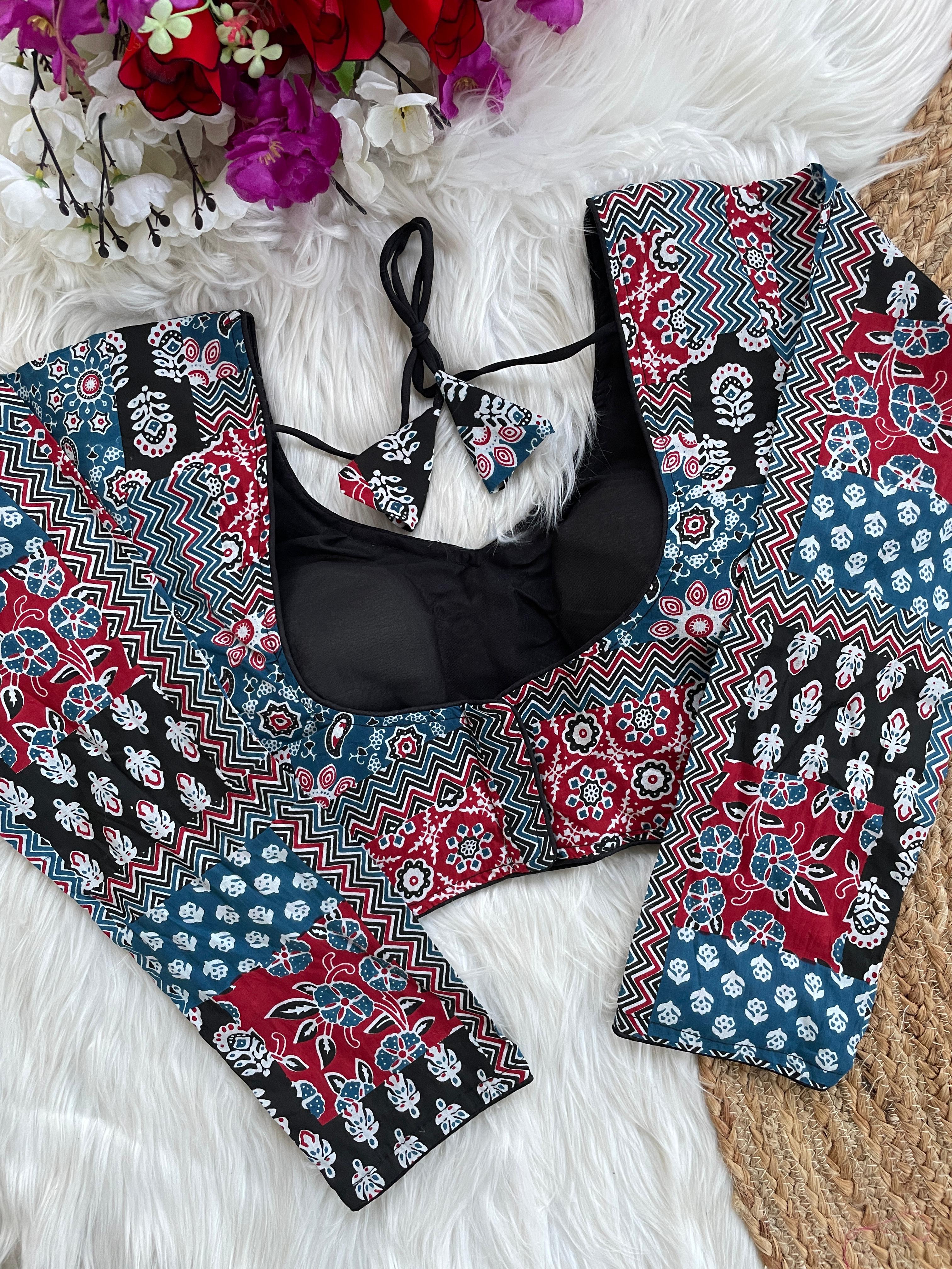  Ajrakh Cotton Galaxy blouse