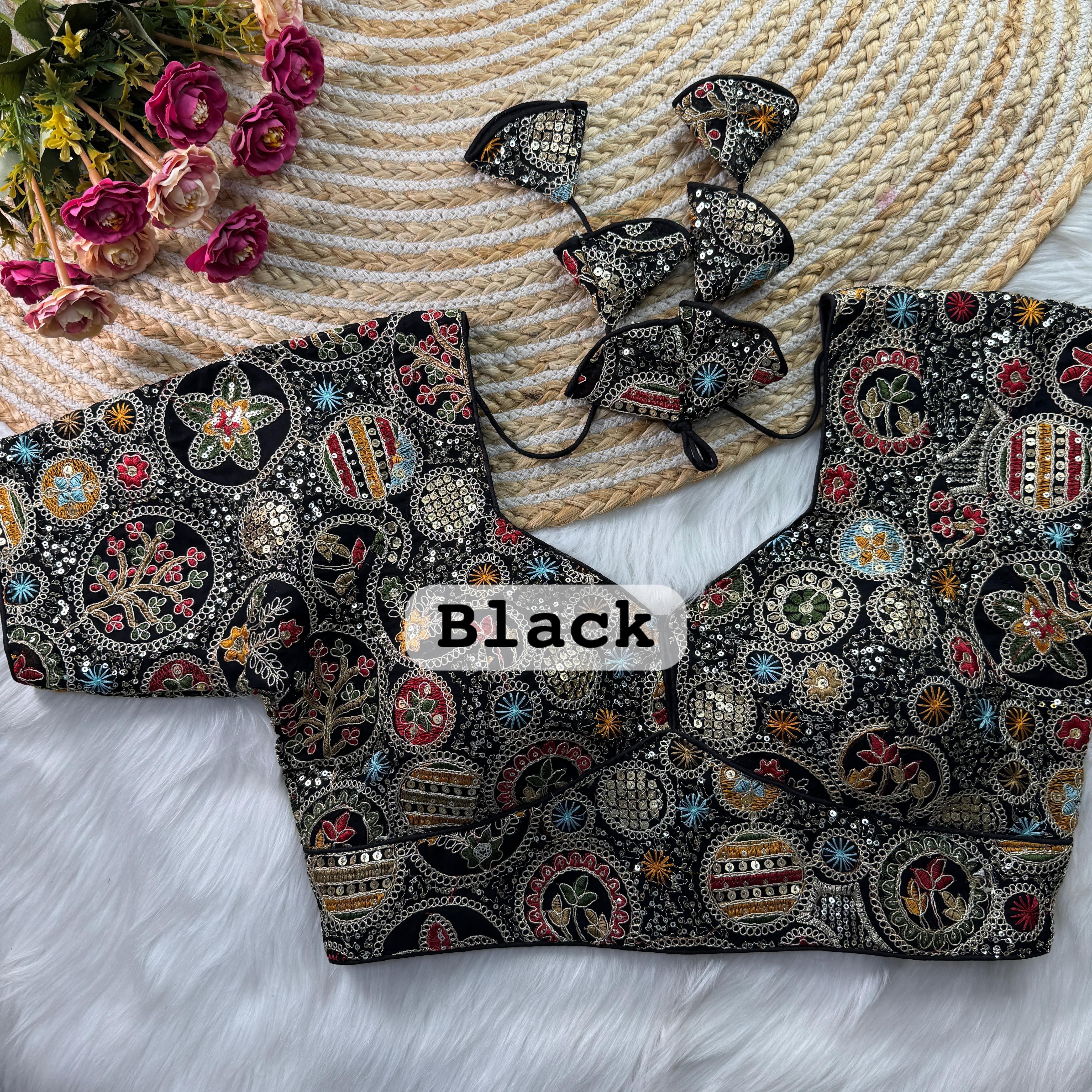 Sabyasachi Style Heavy Codding Work Blouse♥️ 