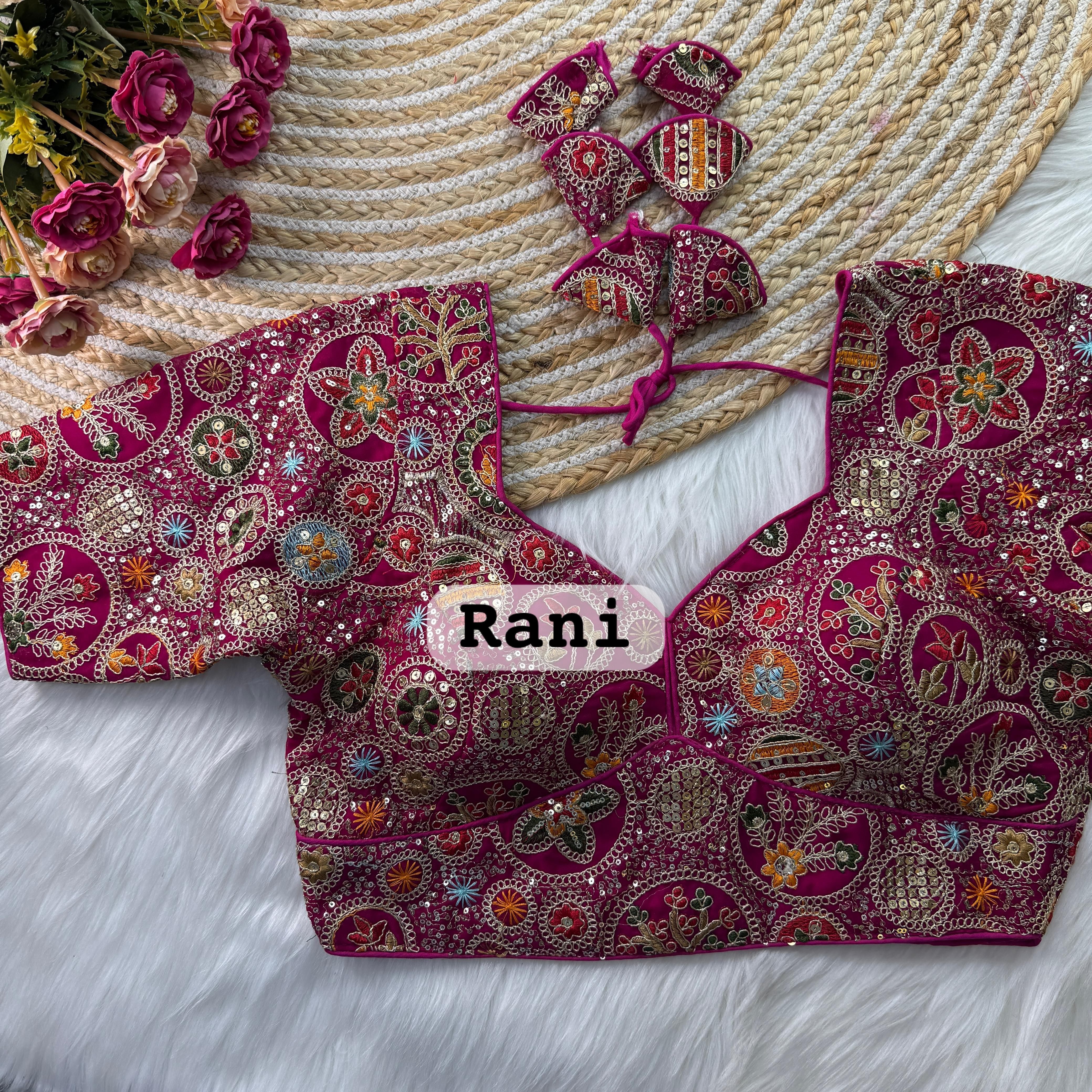Sabyasachi Style Heavy Codding Work Blouse♥️ 