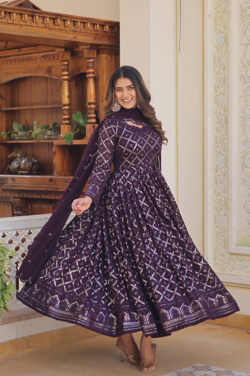👗 GOWN-WITH-DUPATTA COLLECTIONS 💃🏼