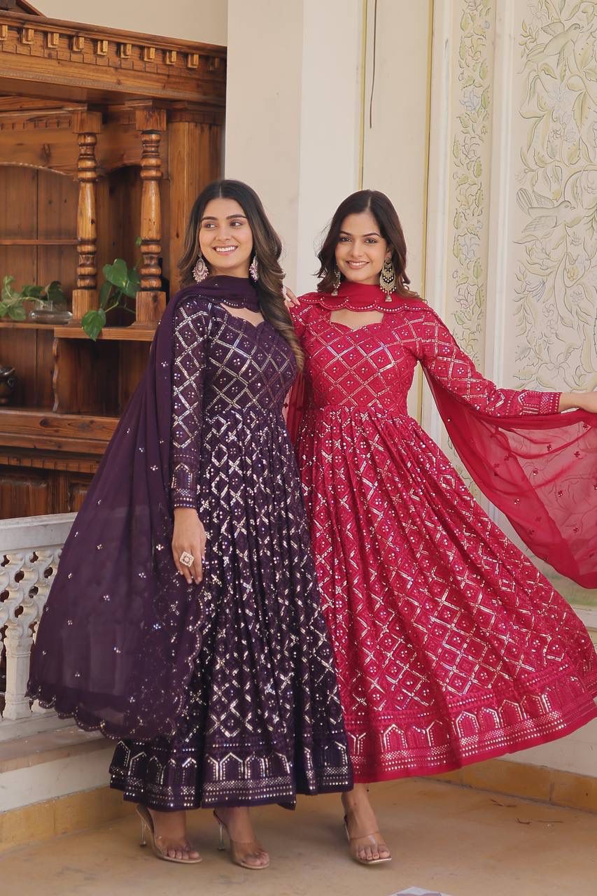 👗 GOWN-WITH-DUPATTA COLLECTIONS 💃🏼