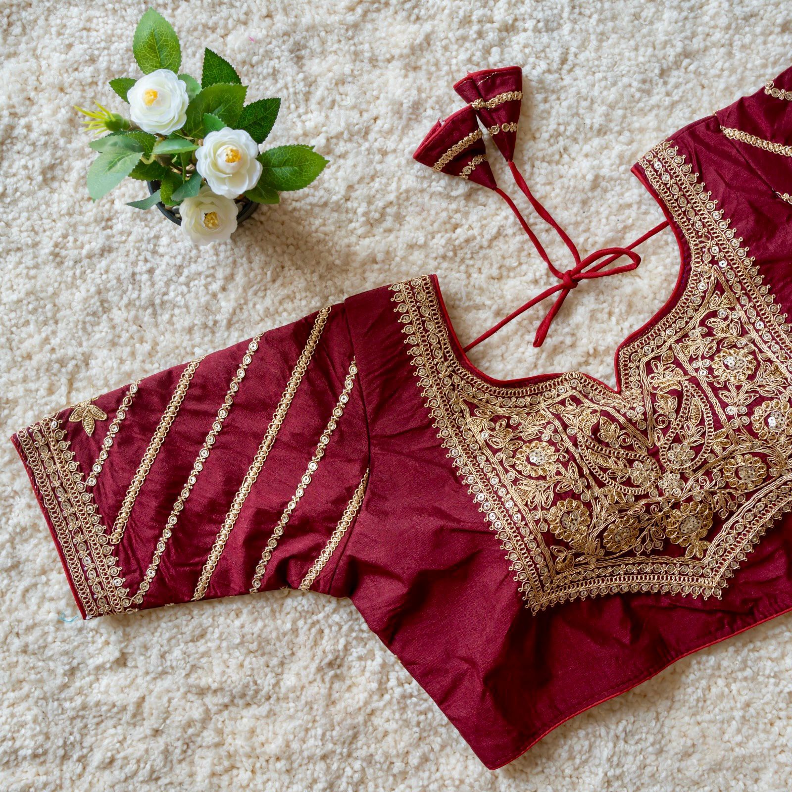 -blubbery silk blouse