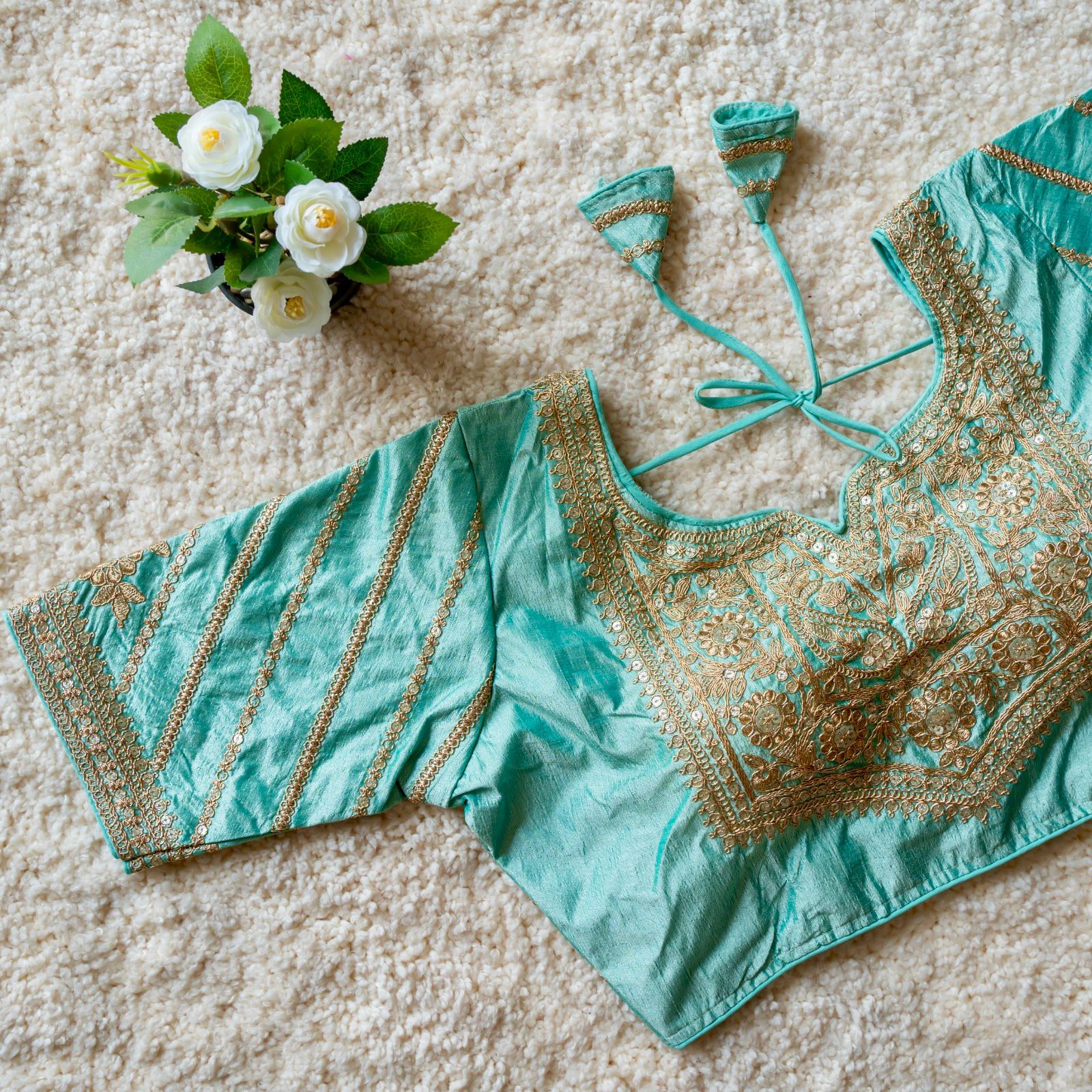 -blubbery silk blouse
