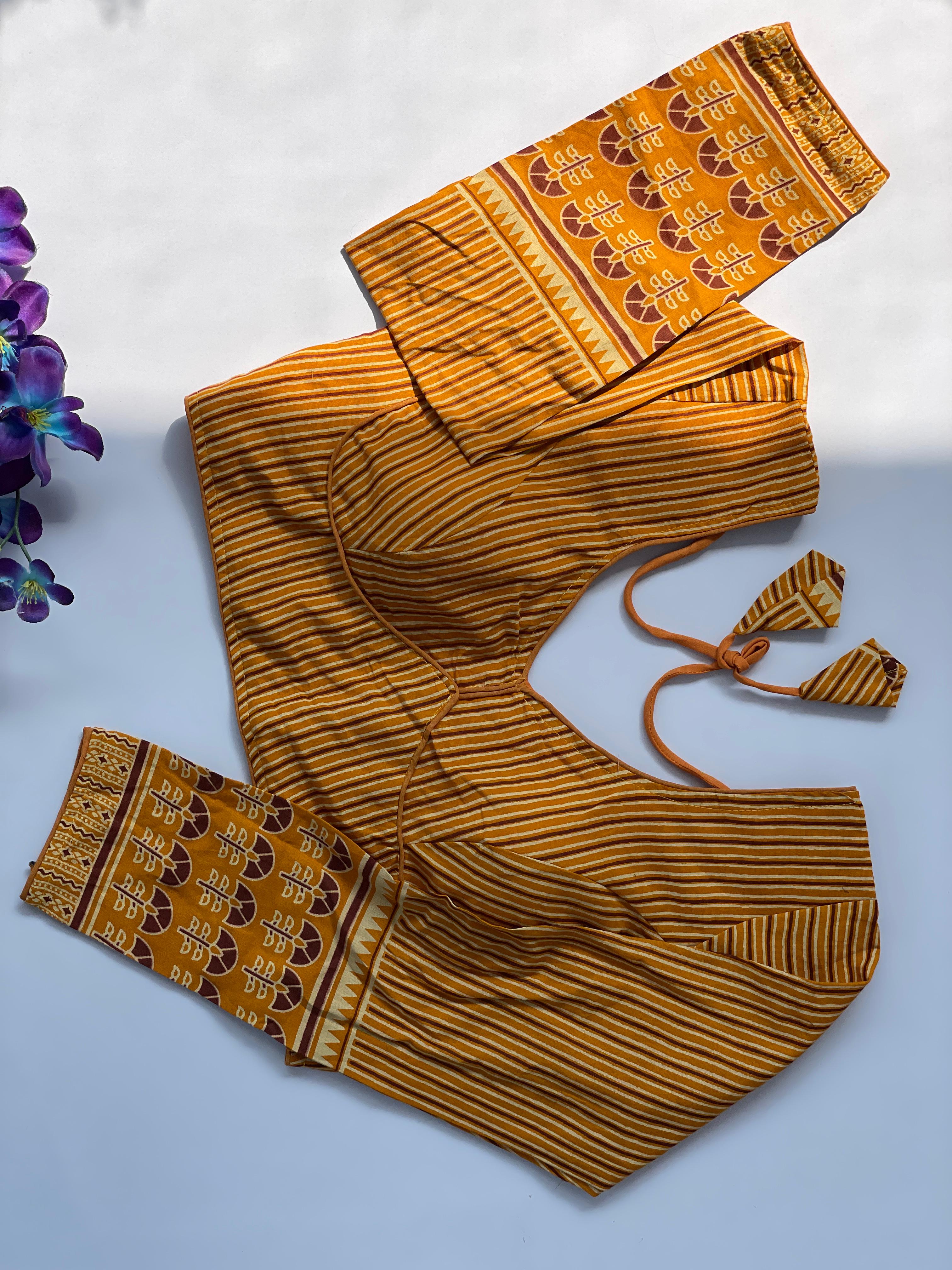 Ajrakh Cotton Galaxy blouse
