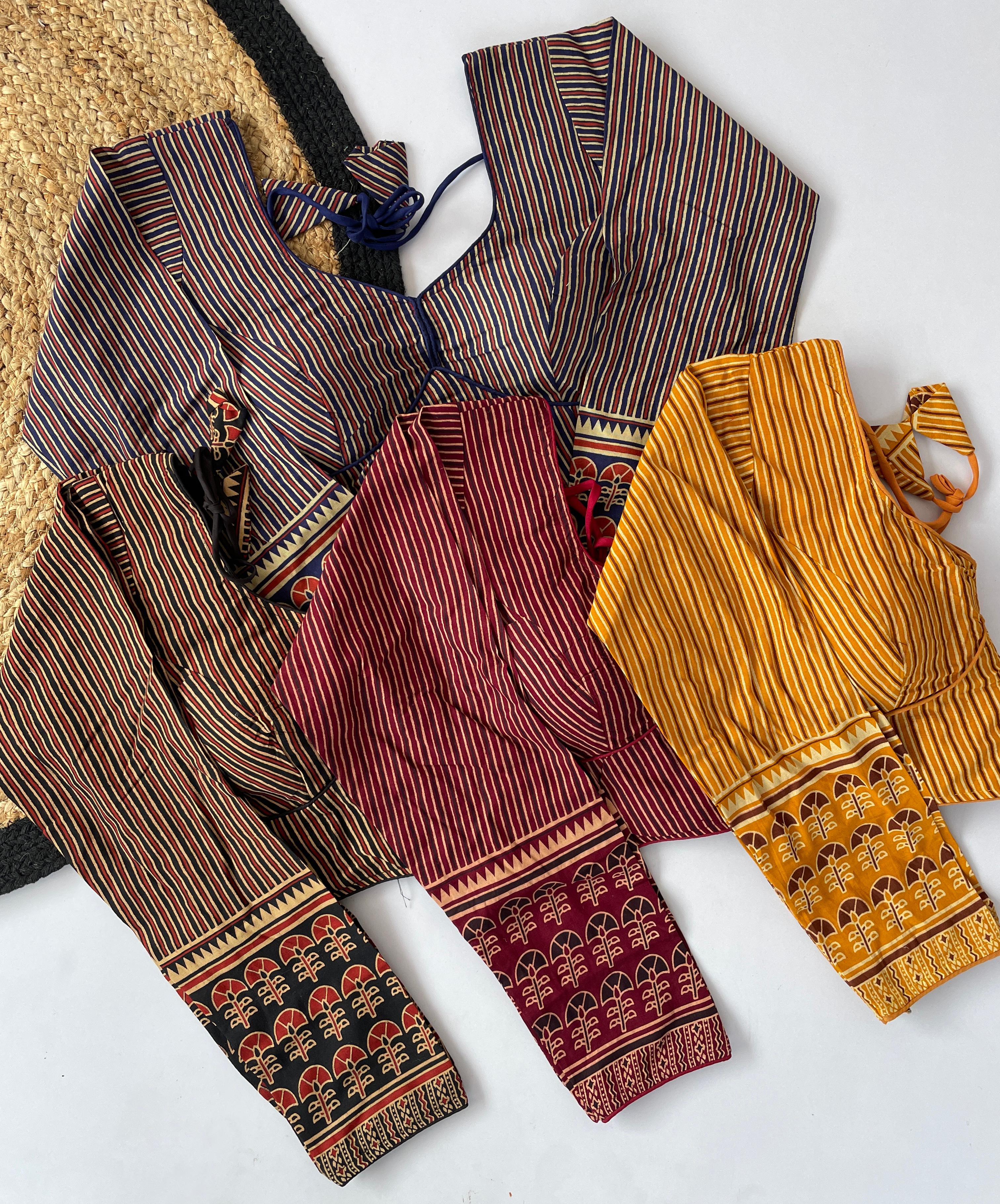 Ajrakh Cotton Galaxy blouse