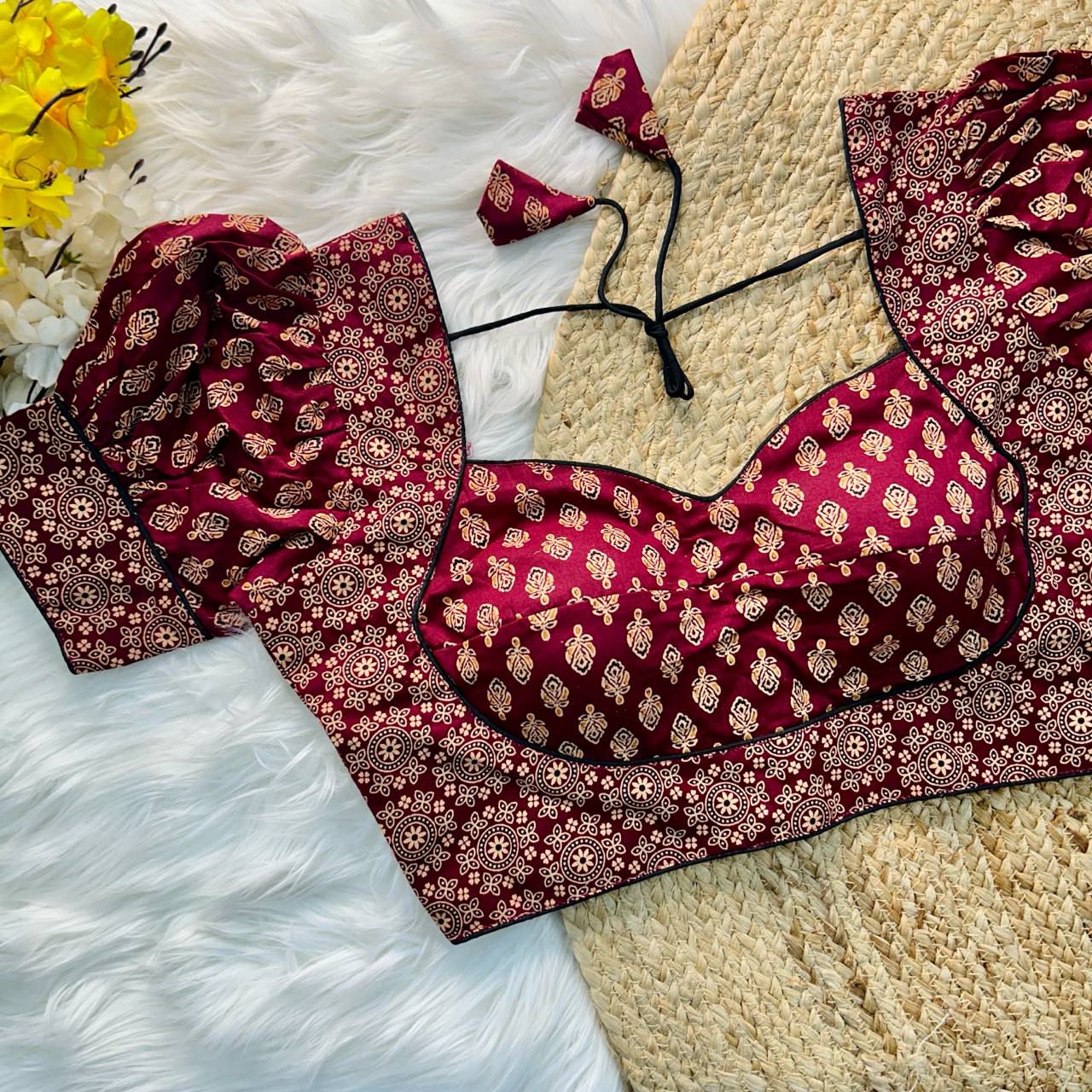 presenting premium summer wear Ajrakh cotton Blouses