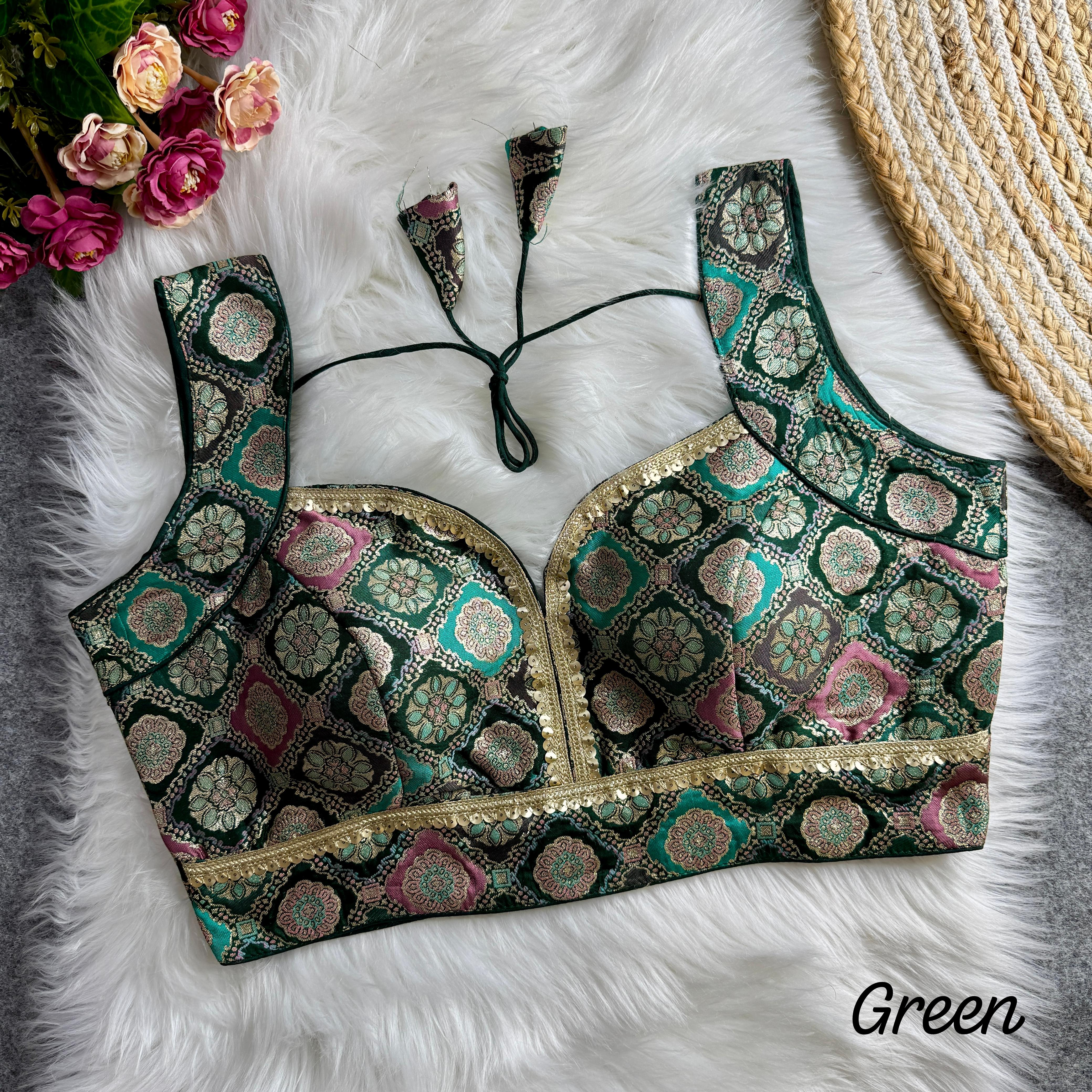♥️ AMRITA SILK JACQUARD BLOUSE ❤️