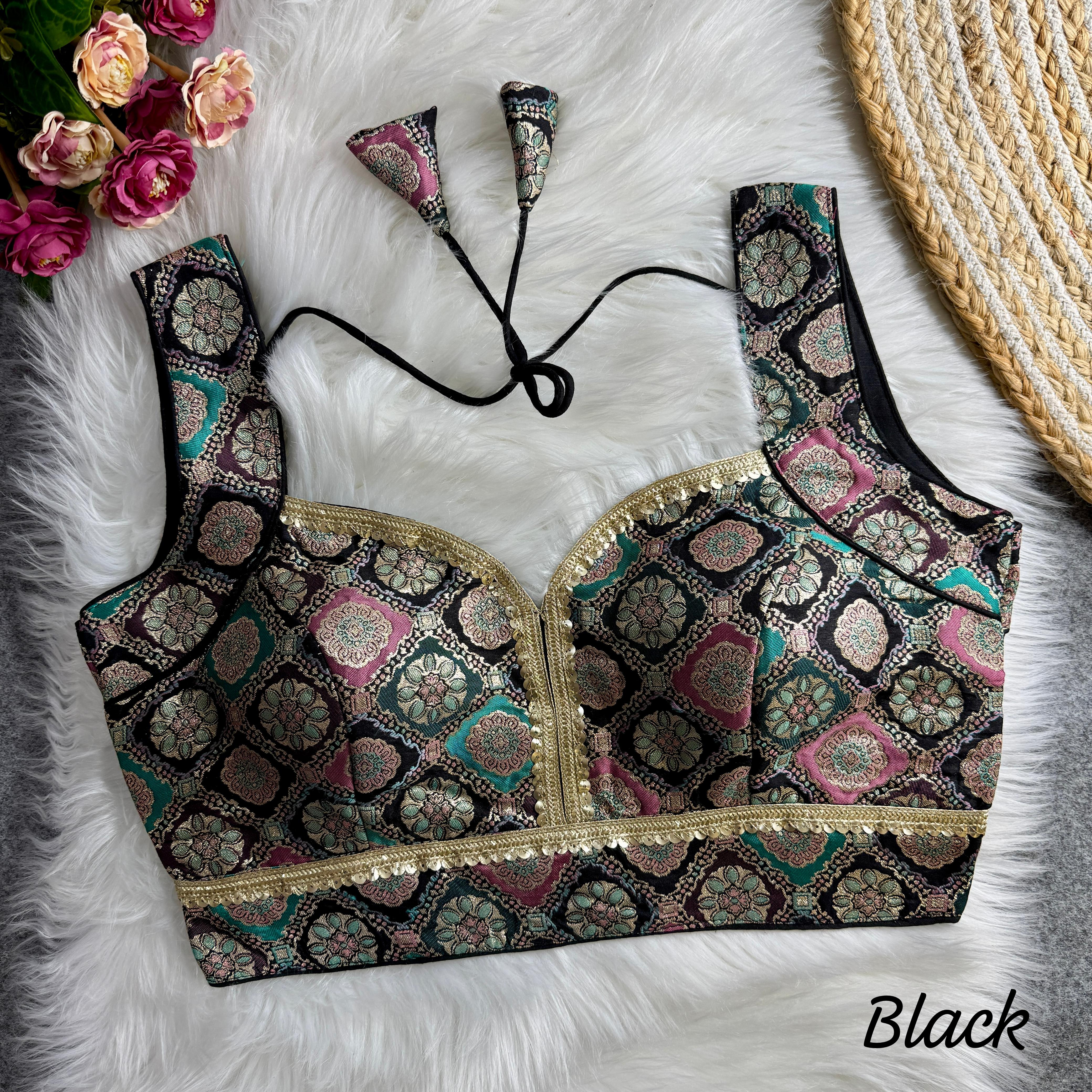 ♥️ AMRITA SILK JACQUARD BLOUSE ❤️