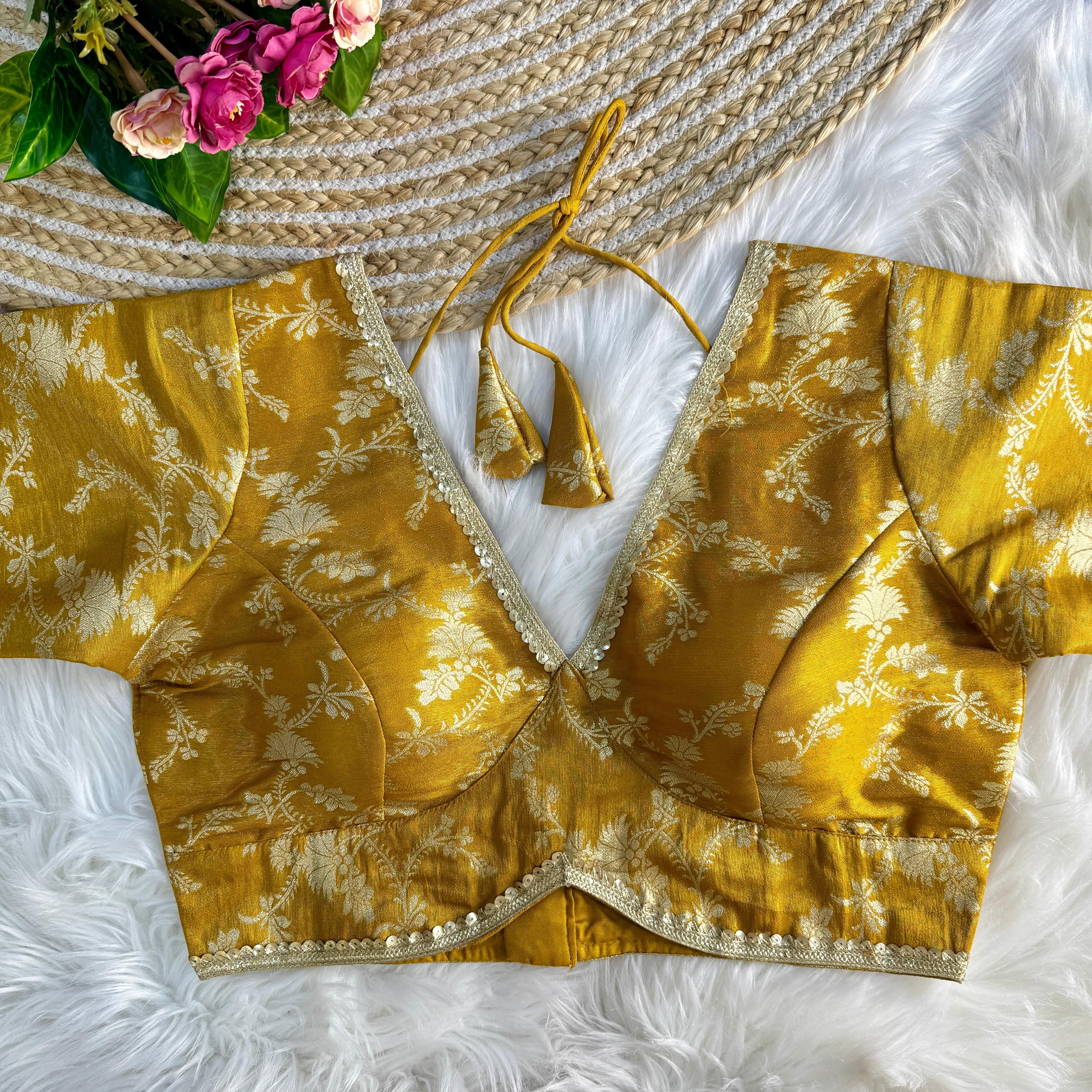 PURE COSMOS VISCOSE JEQUARD SILK BLOUSE