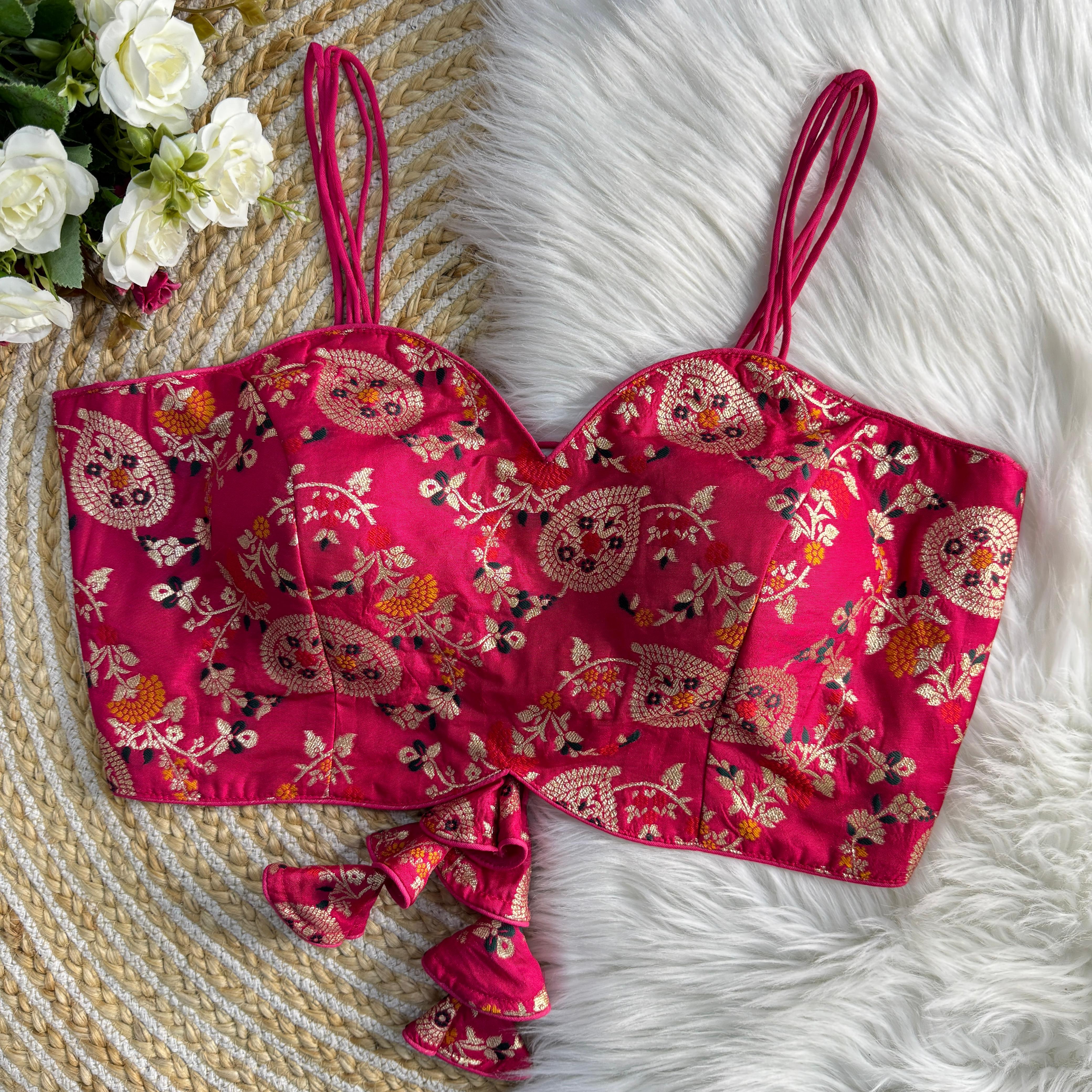 NEW NOODLES STRIPS WESTERN BLOUSE❤️