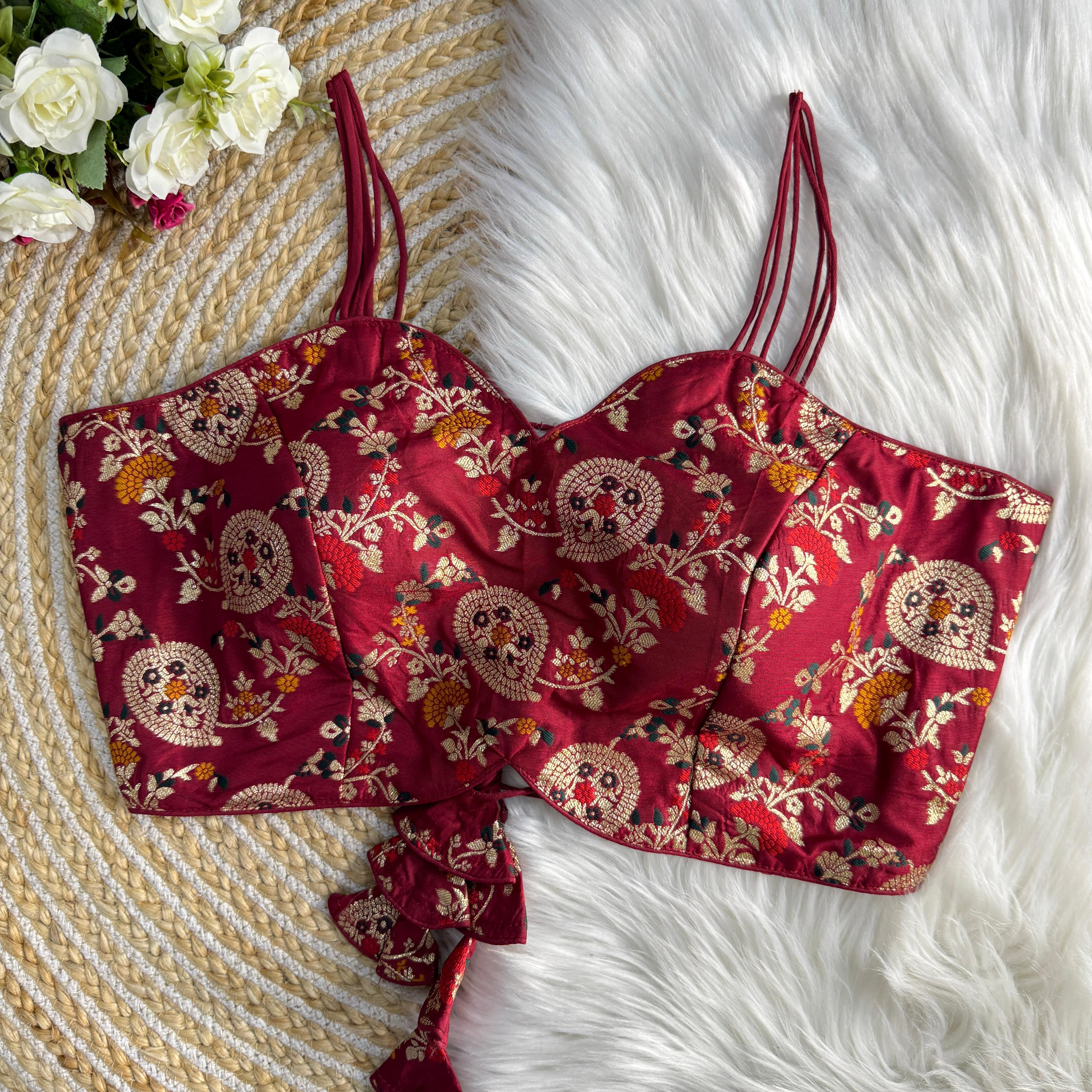 NEW NOODLES STRIPS WESTERN BLOUSE❤️