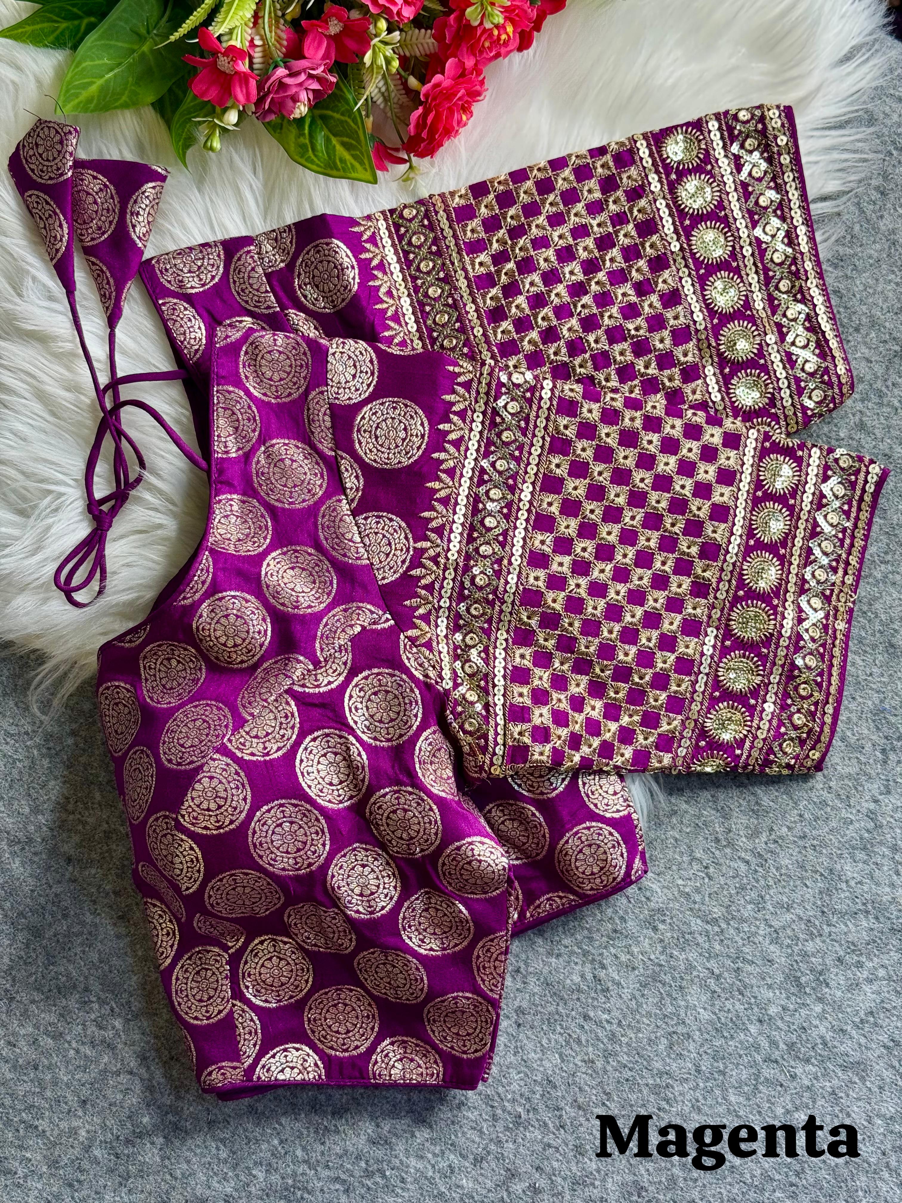 ♥️ HEAVY PURE DOLA SILK  BLOUSE ❤️