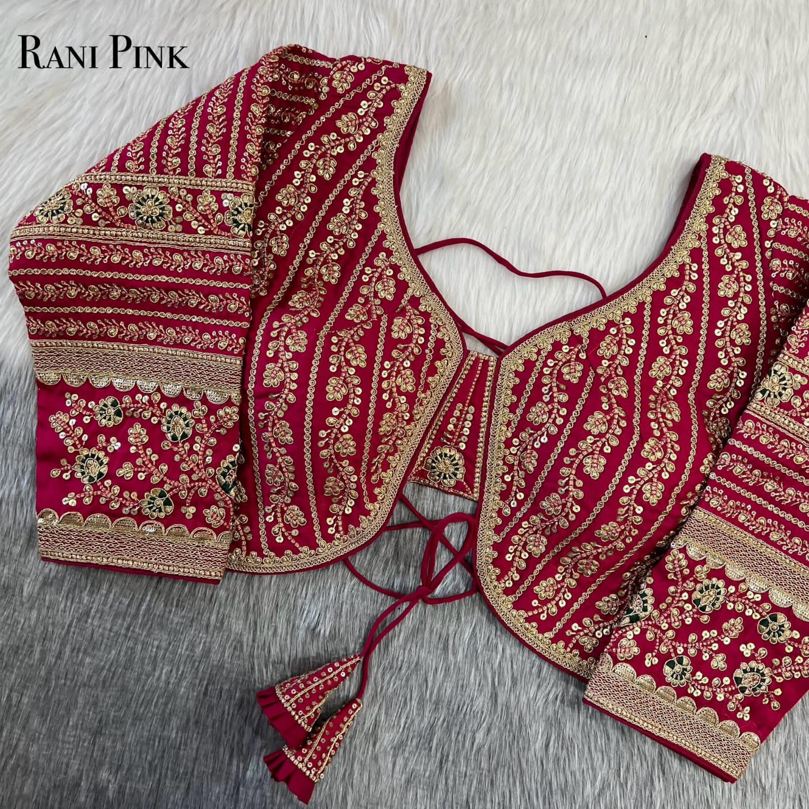 Heavy Embroidery Bridal Work Blouse