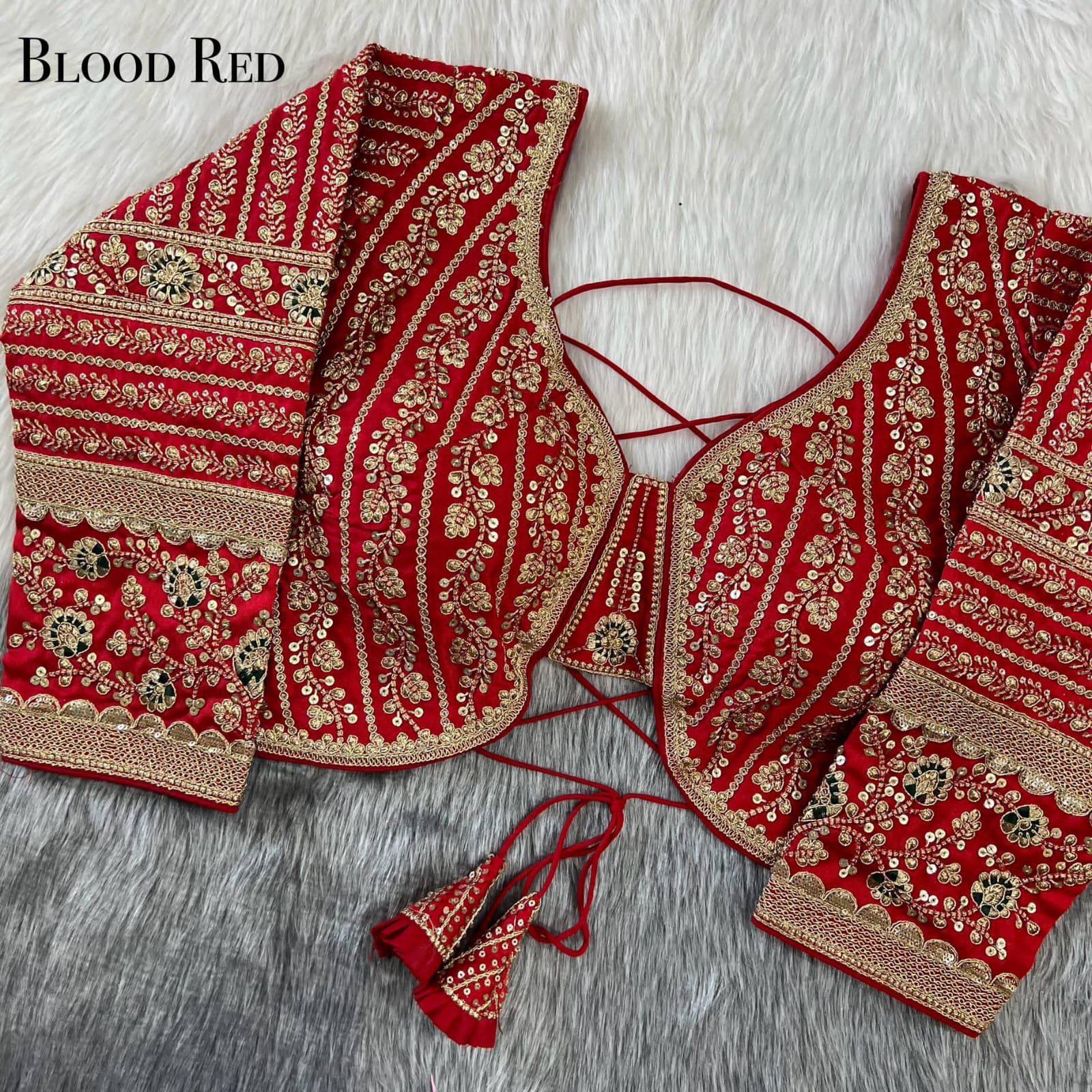 Heavy Embroidery Bridal Work Blouse