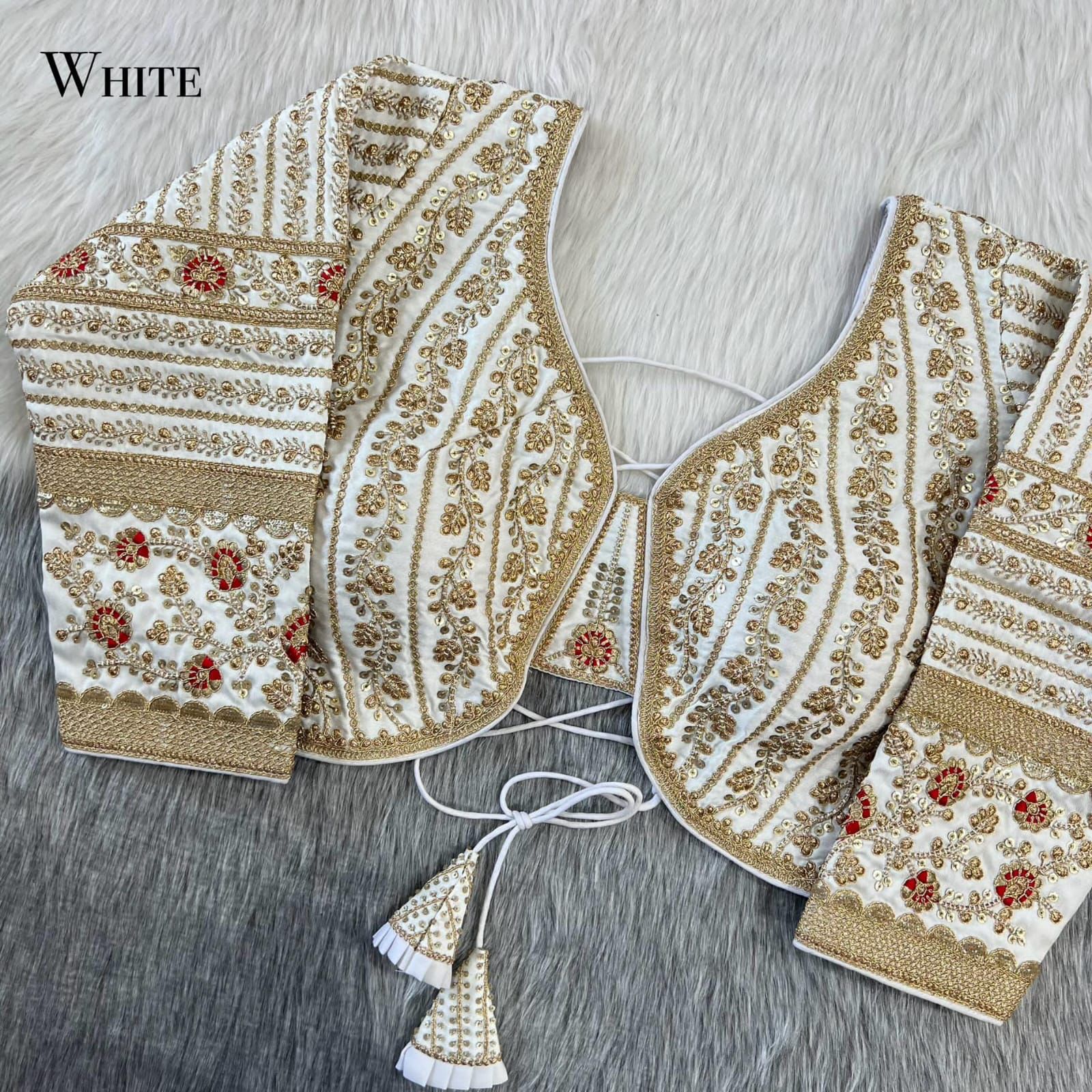 Heavy Embroidery Bridal Work Blouse