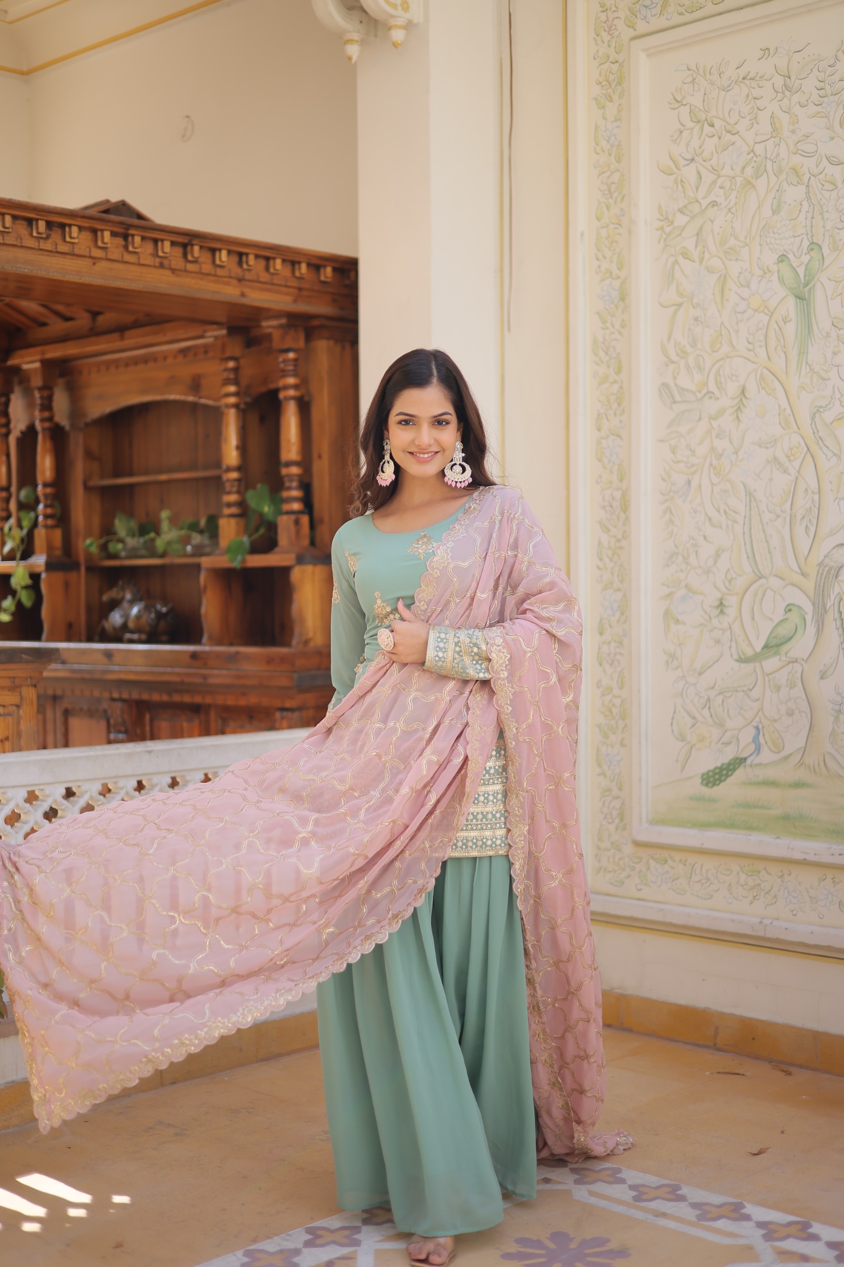 💕 PREMIUM DESIGNER READYMADE KURTI-PLAZOO-DUPATTA COLLECTIONS. 🥰