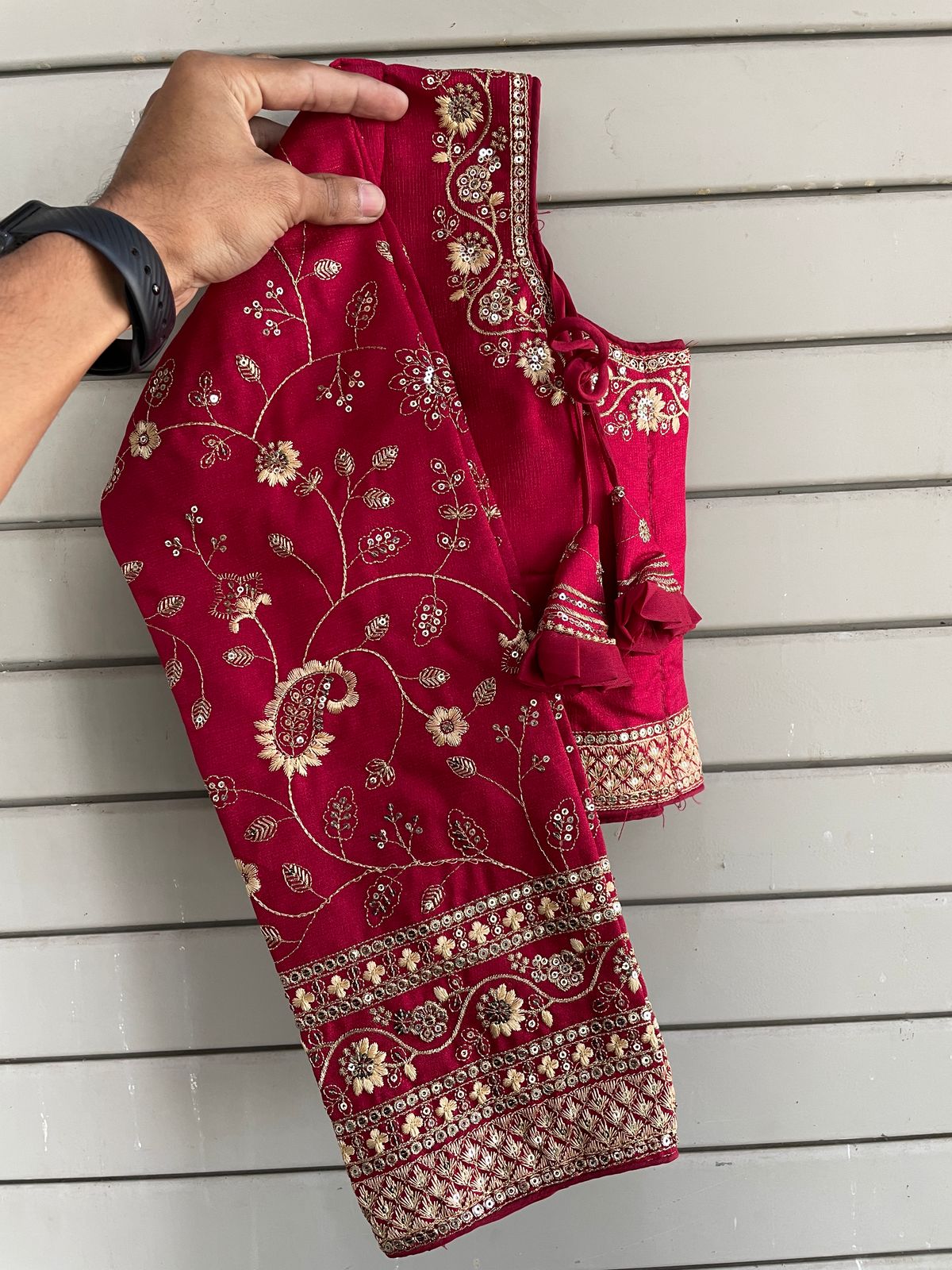 Heavy Embroidery Bridal Work Blouse