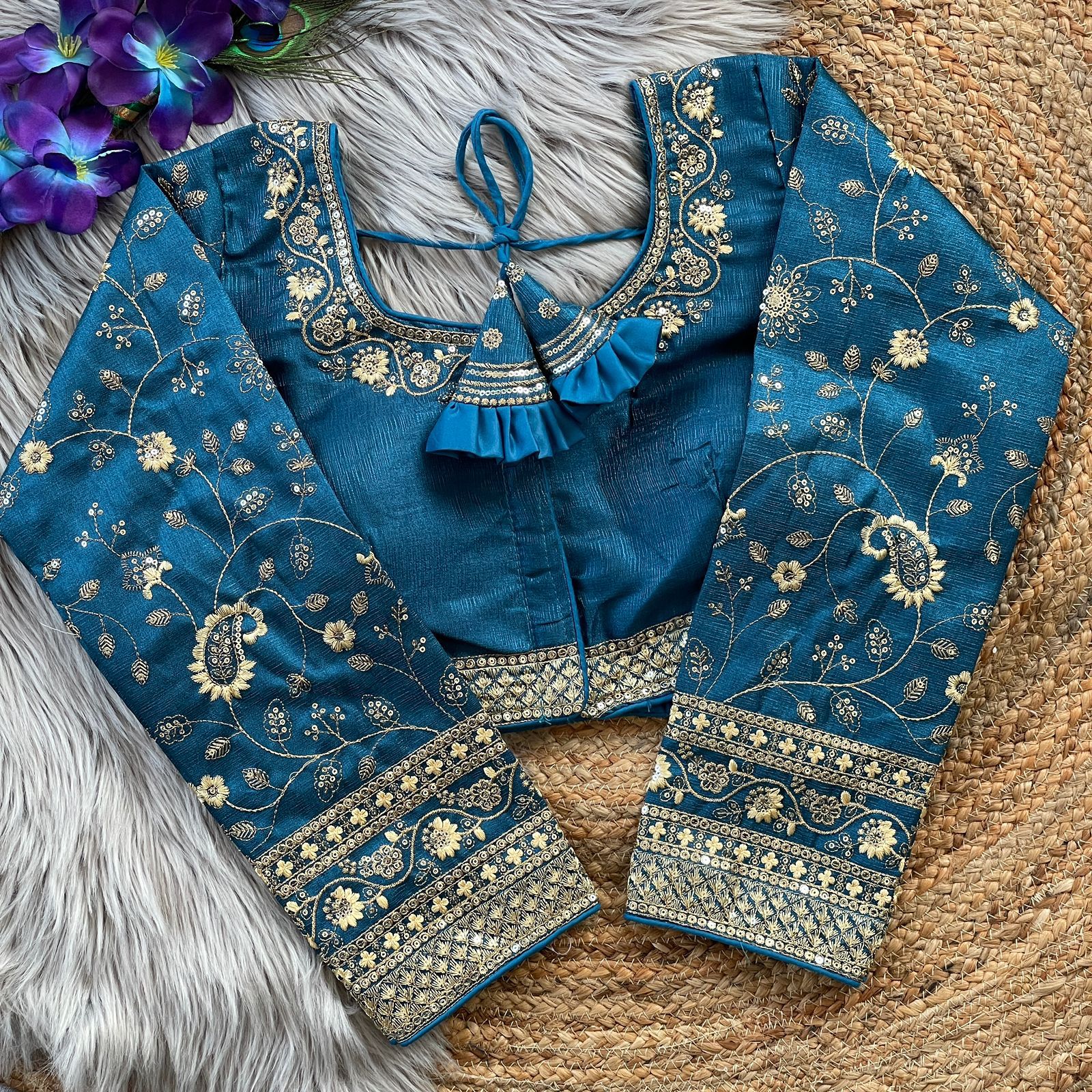 Heavy Embroidery Bridal Work Blouse