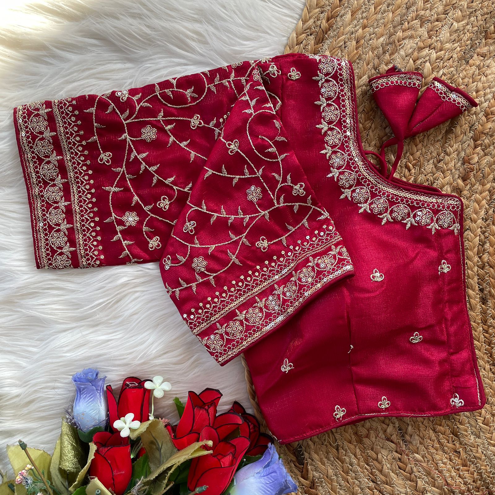 Heavy Bridal Wedding Blouse