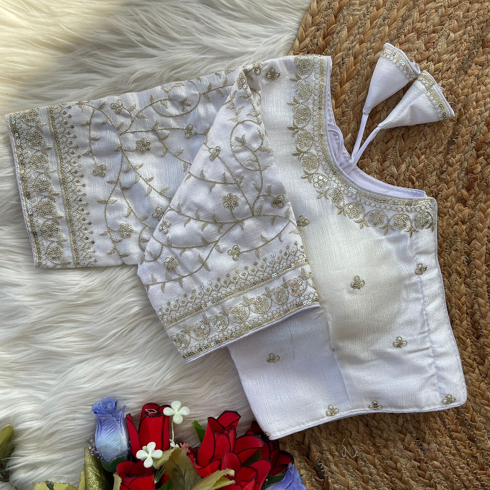 Heavy Bridal Wedding Blouse